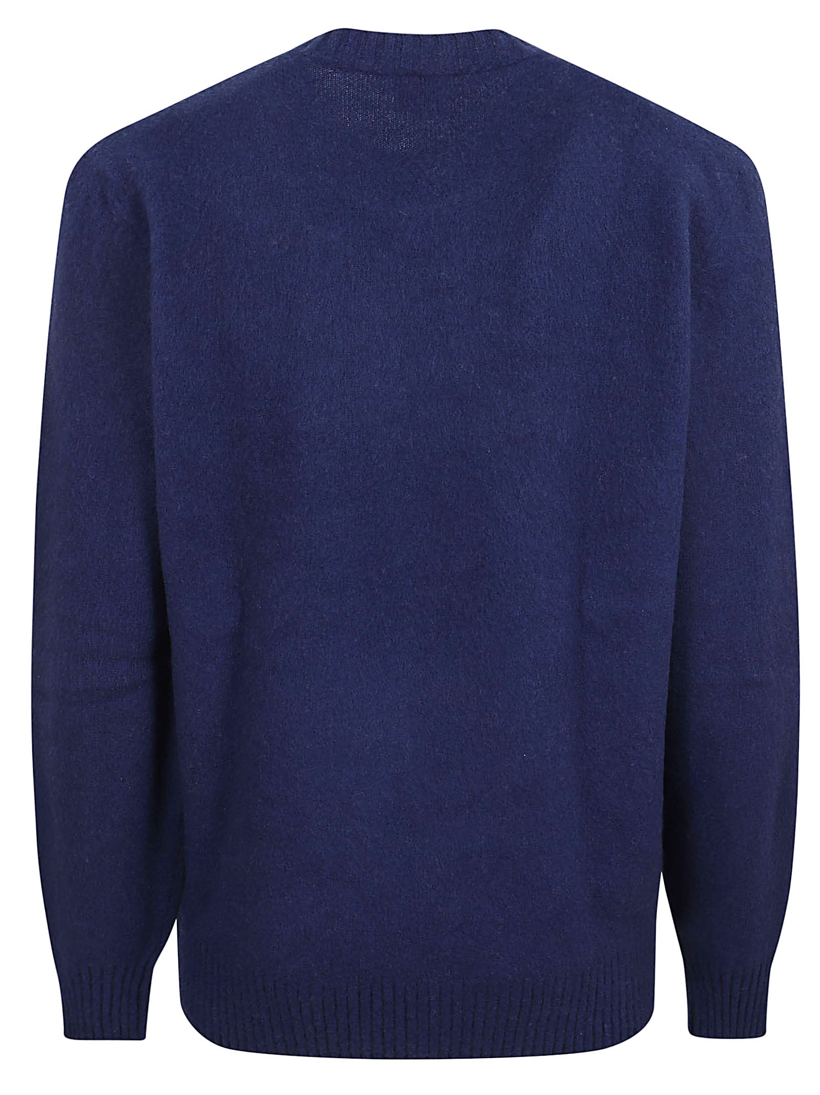 Shop Eleventy Crew-neck Sweaters In Blue