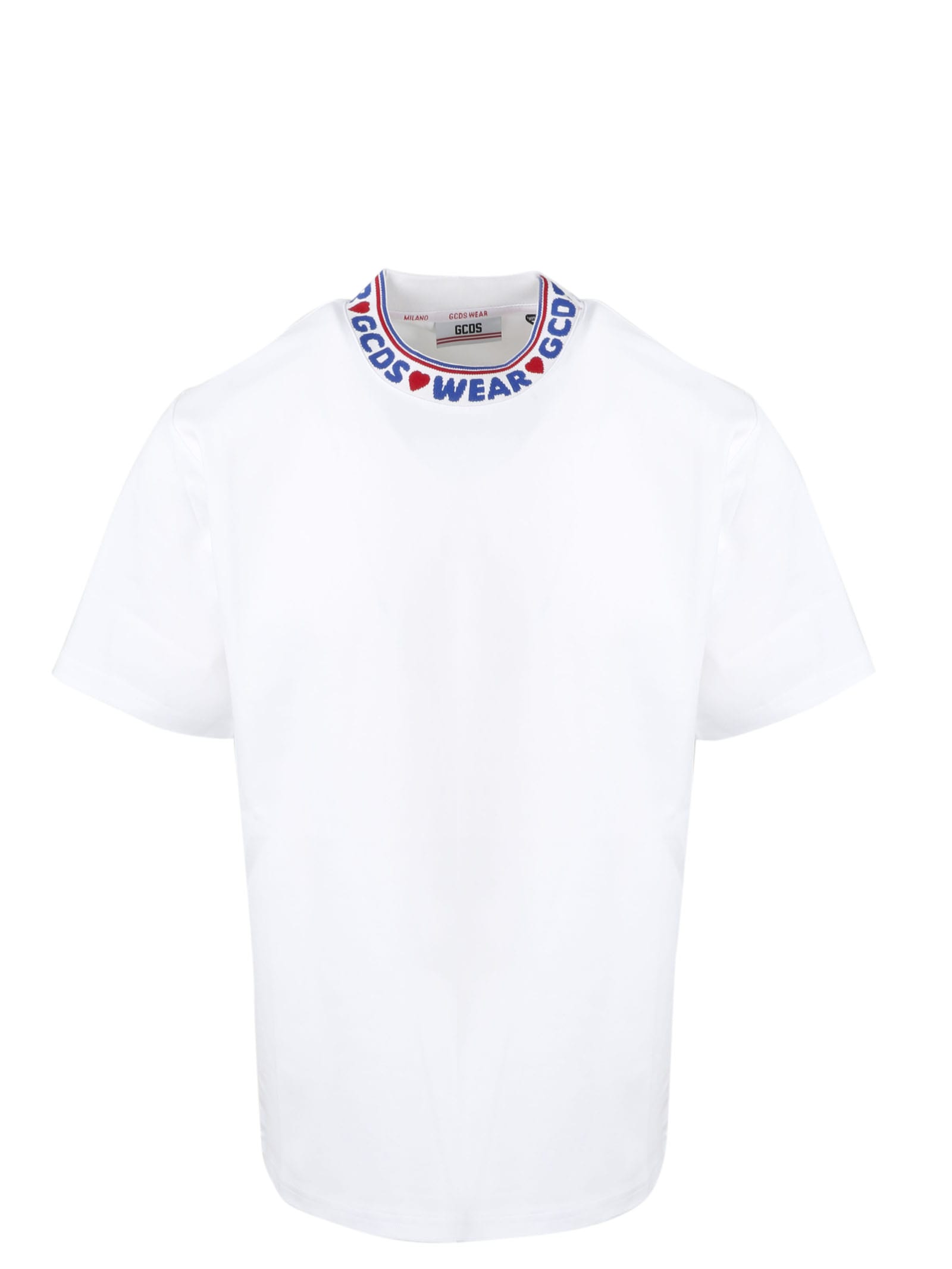 GCDS Embroidered Neck T-shirt