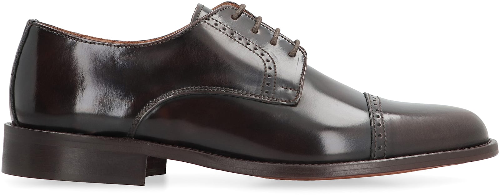 Bruno Magli Leather Lace-up Shoes In Brown