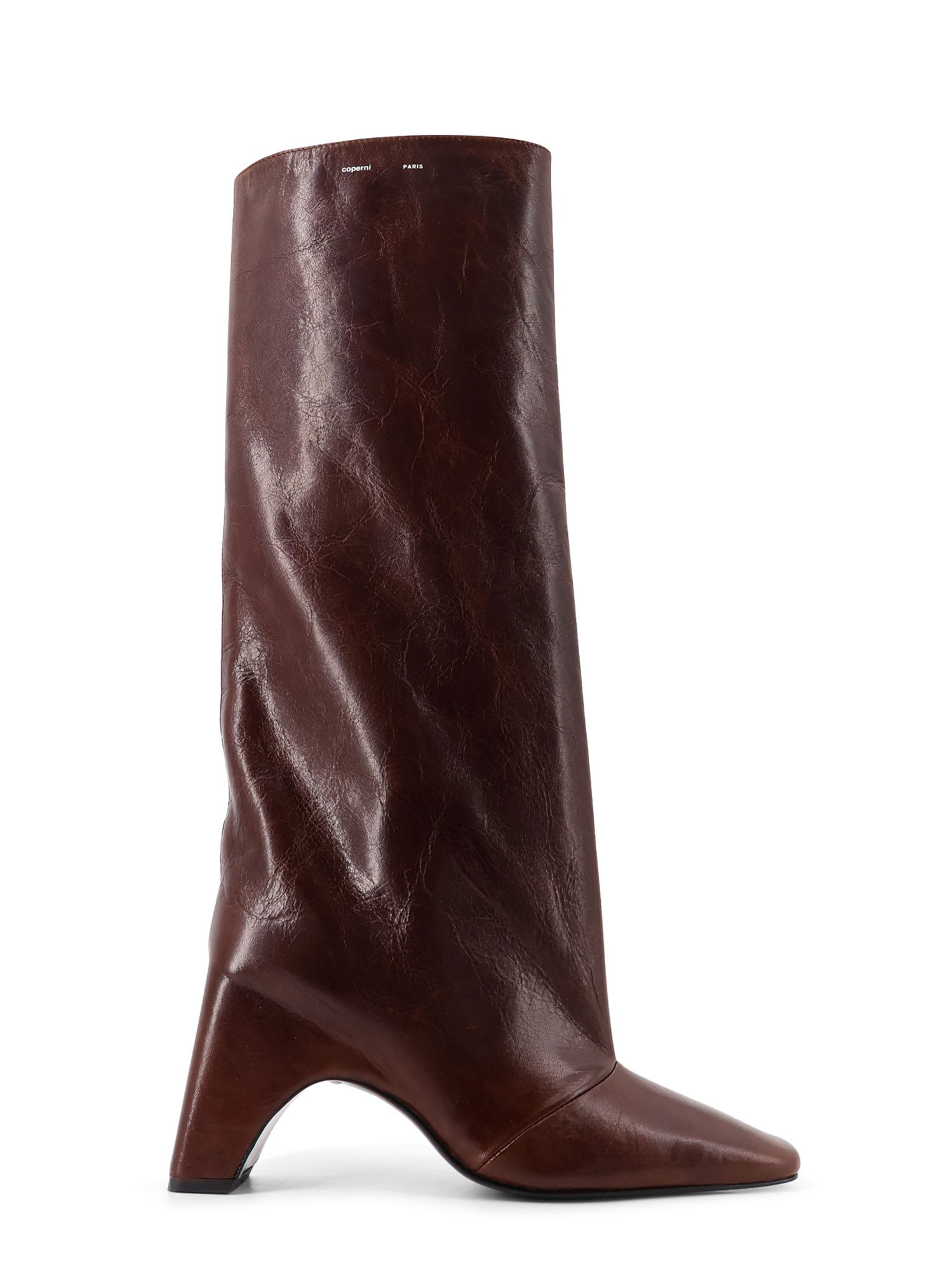Coperni Women Bridget Leather Boots In Brown