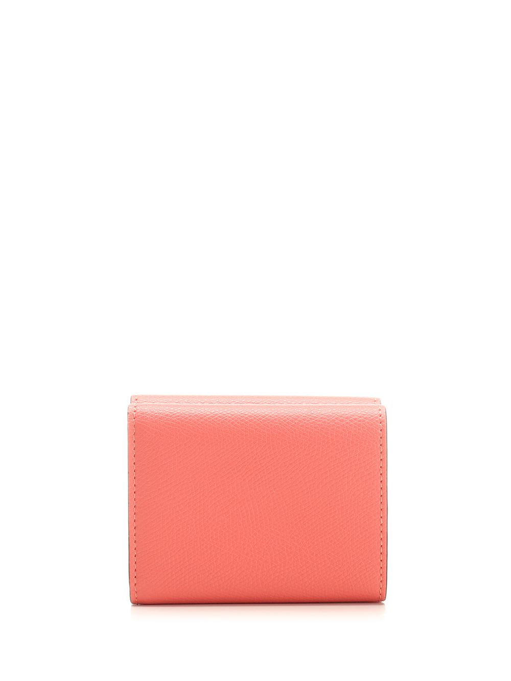 Shop Fendi Ff Diamonds Tri-fold Wallet In Rose