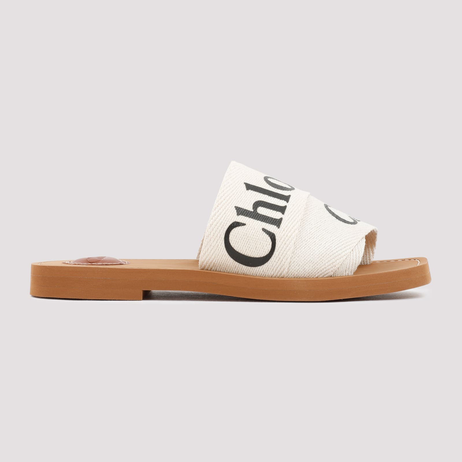 Shop Chloé Woody Open-toe Sandals In White