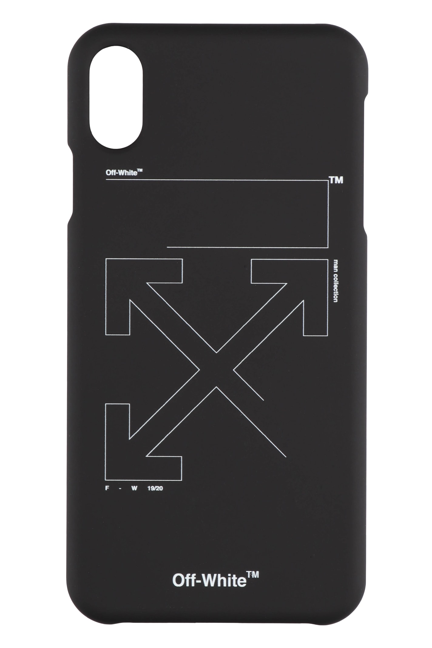 Off-white Printed Iphone Xs Case In Black