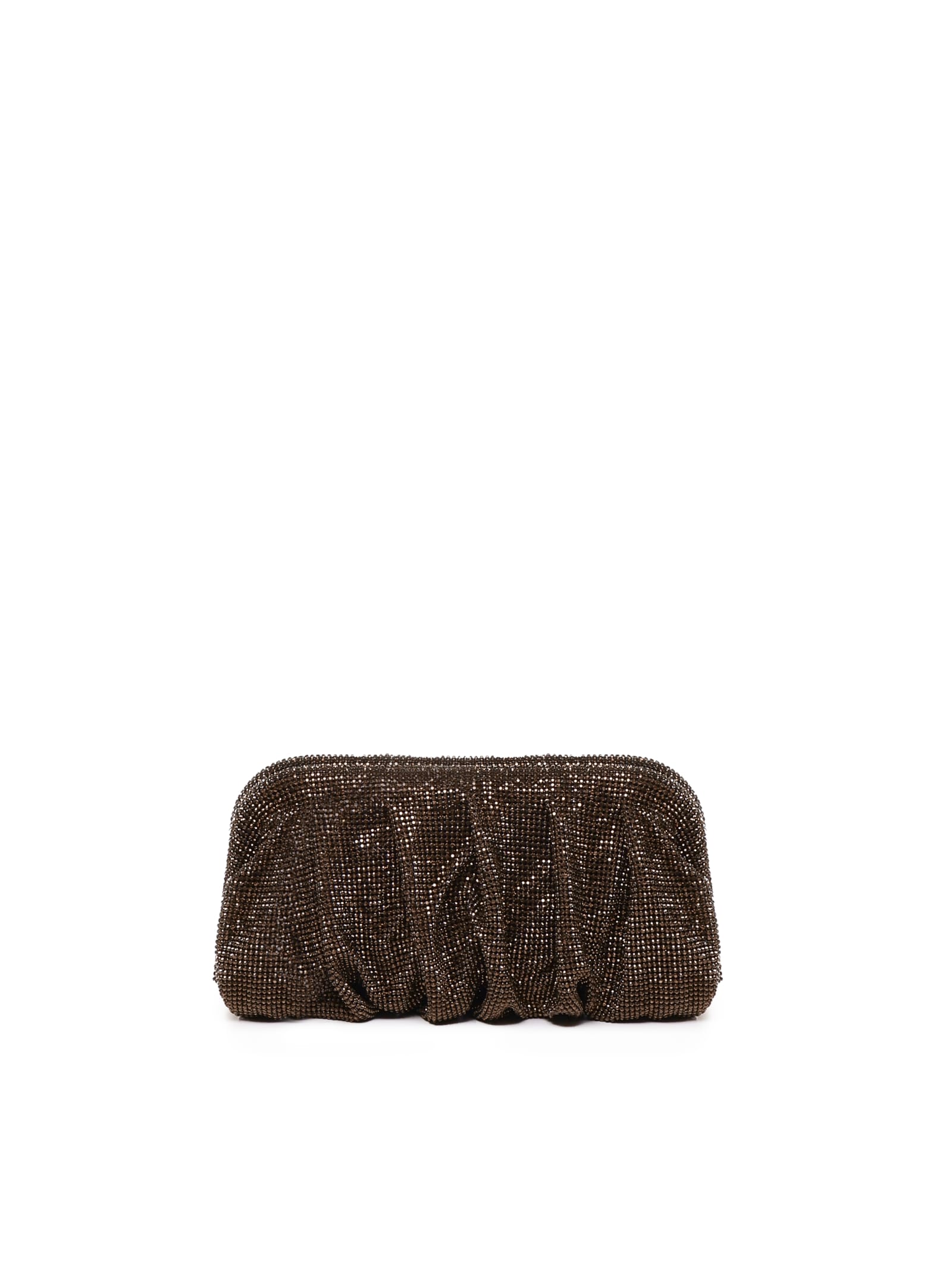 Shop Benedetta Bruzziches Pochette Venus In Brown