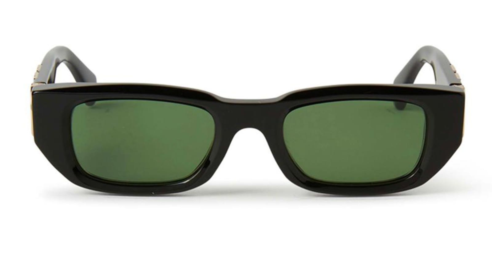 OFF-WHITE FILLMORE - BLACK / GREEN SUNGLASSES 