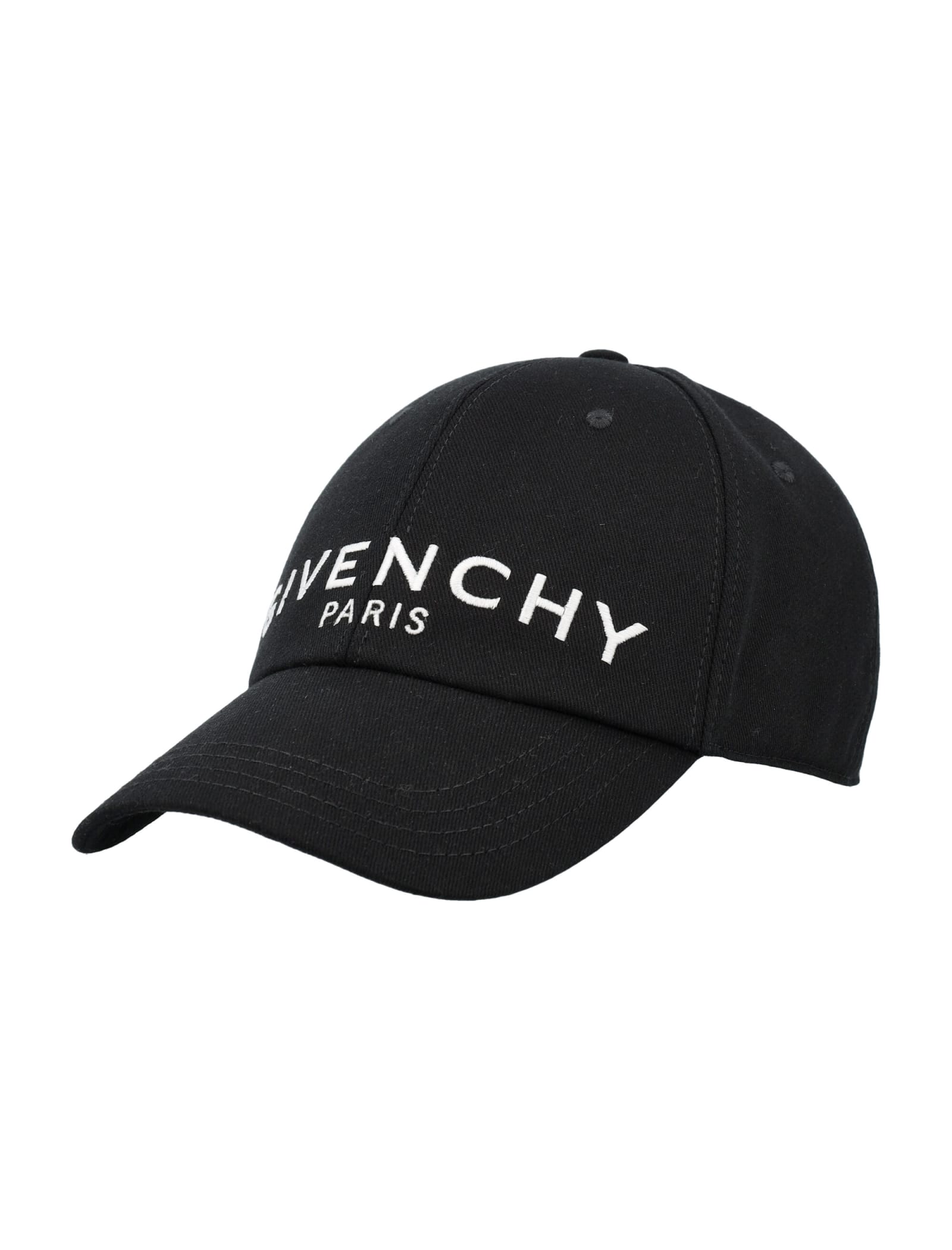 Shop Givenchy Logo Baseball Hat In Black