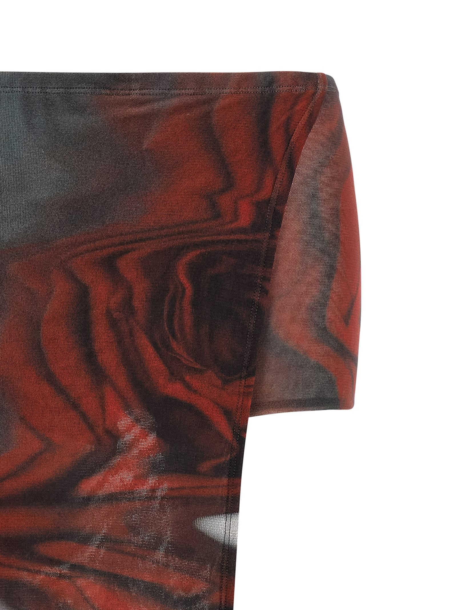 Jean Paul Gaultier The Red Blurry Roses Bermuda And Short Multicolor In Multi