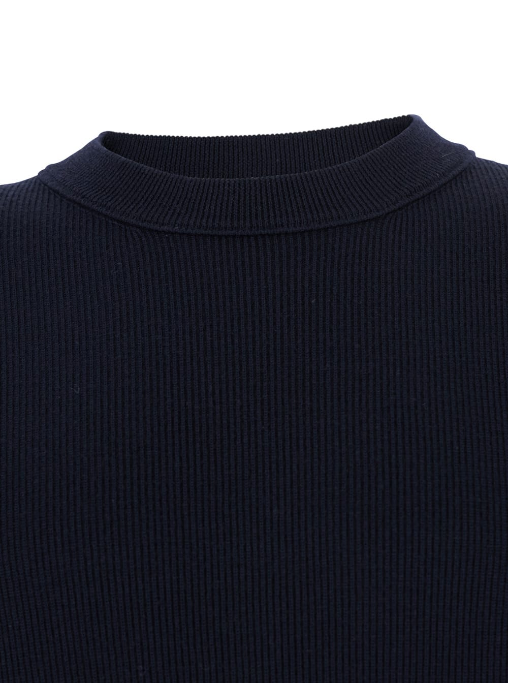 Kangra Cashmere Ribbed Crew-neck Sweater In Blue