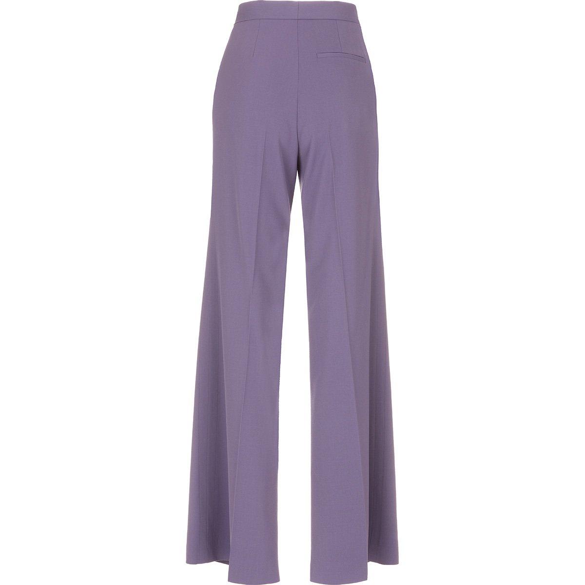 Shop Stella Mccartney High Waist Flared Trousers In Purple