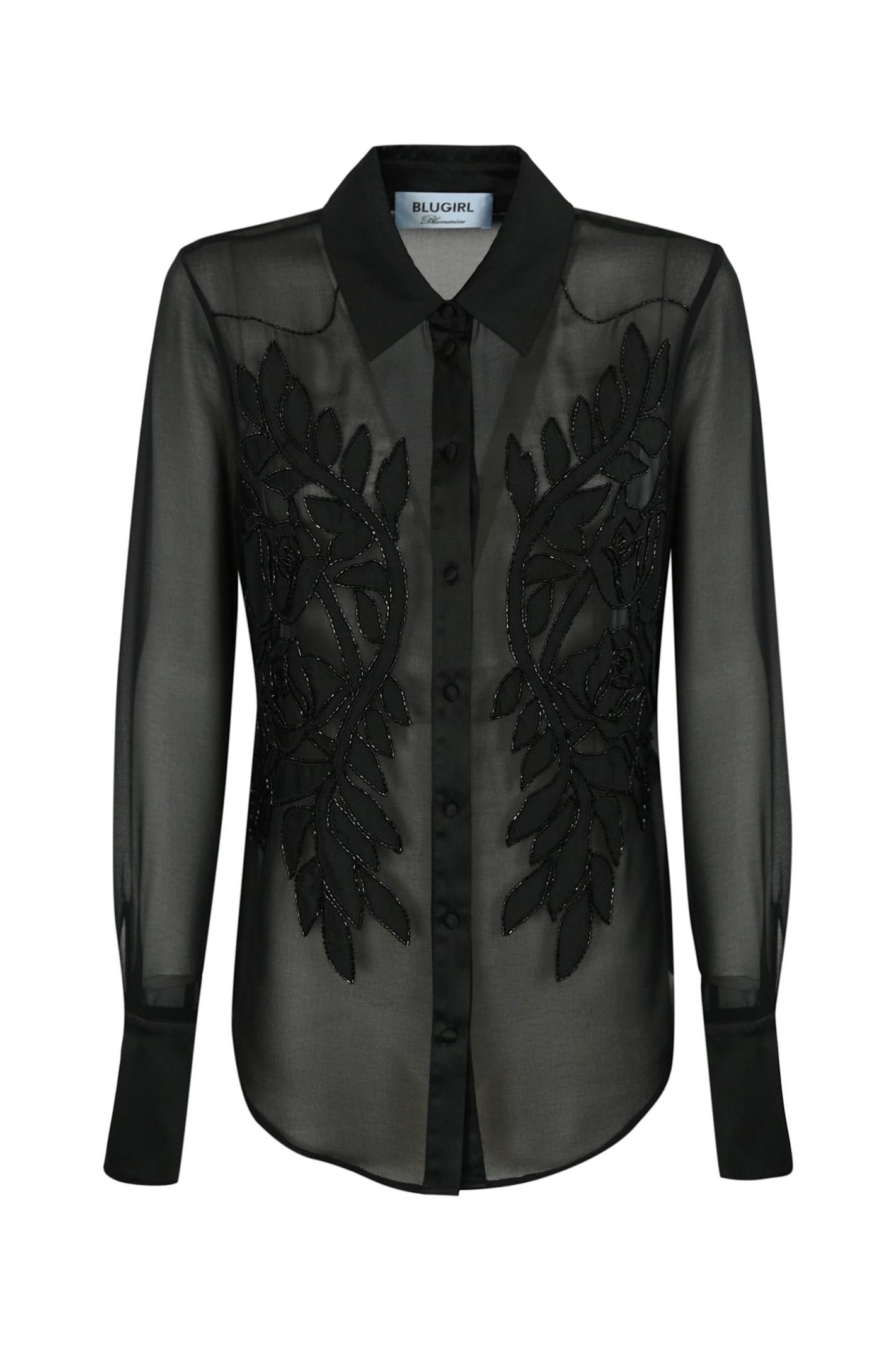 Georgette Shirt With Embroidery