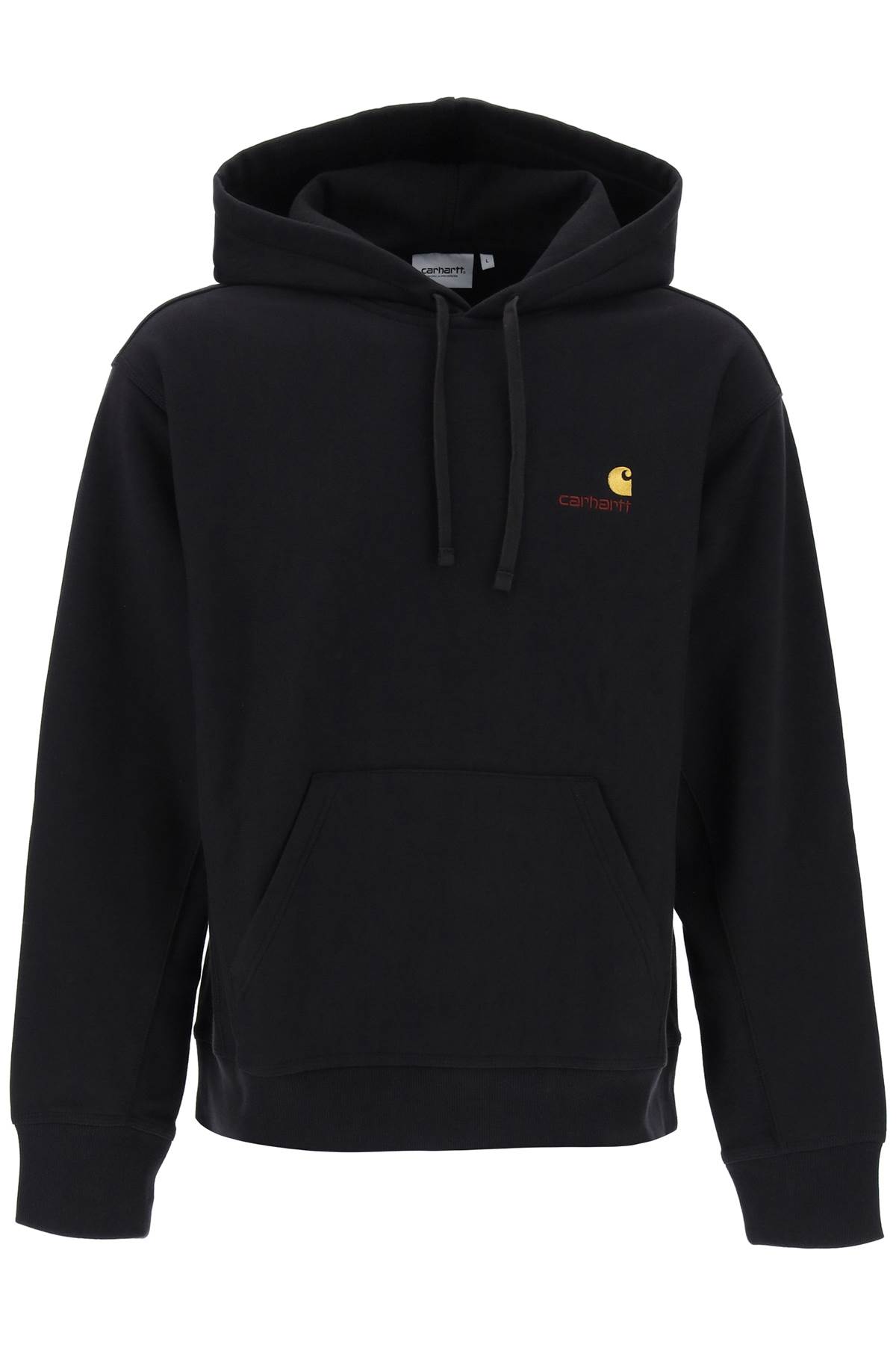 Shop Carhartt American Script Hoodie In Black (black)