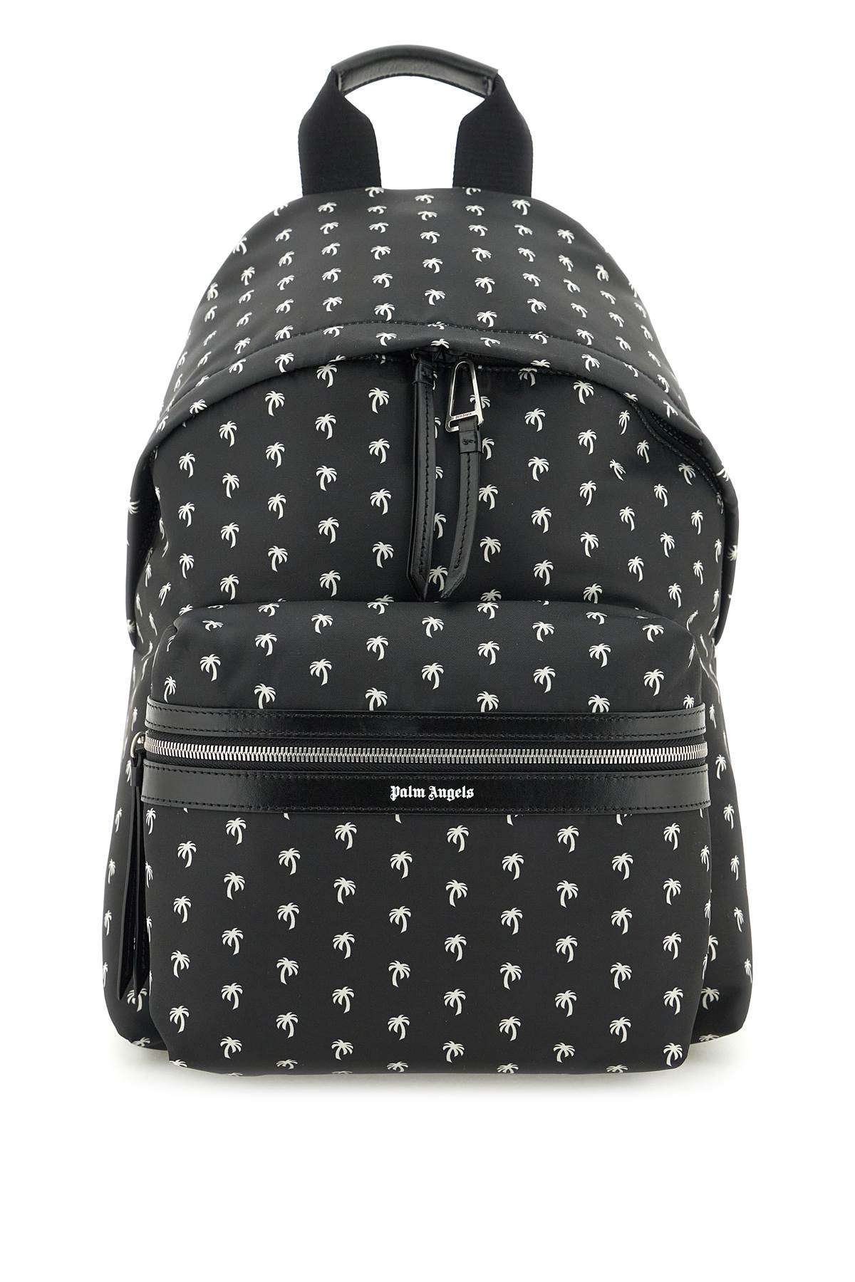 Shop Palm Angels Mini Palms Backpack In Black White (black)