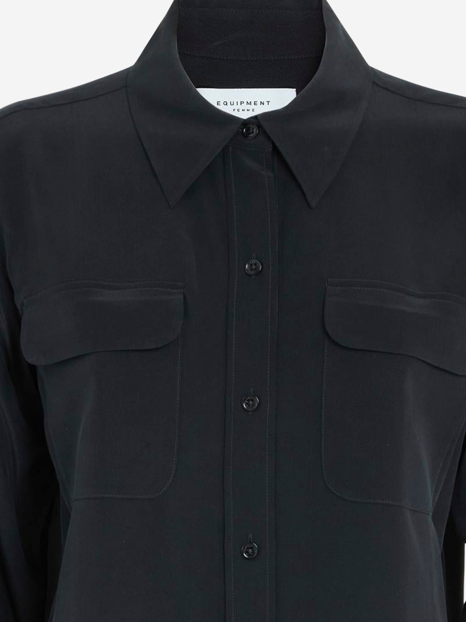 Equipment Silk Shirt In Black