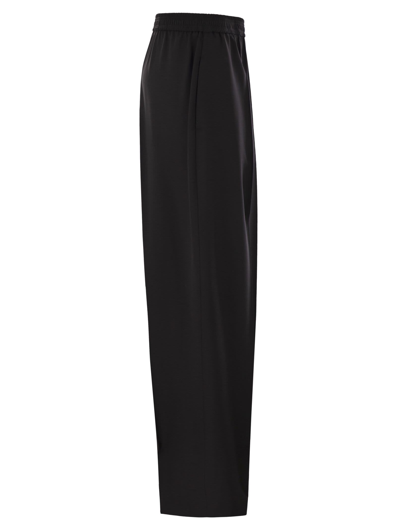Fabiana Filippi Relaxed Fit Straight Trousers In Black