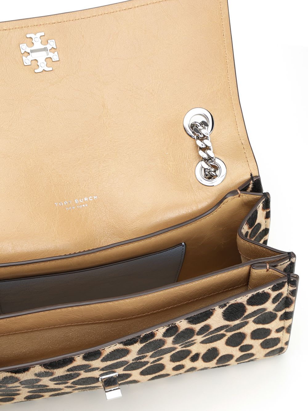 Tory Burch Kira Turnlock Haircalf Shoulder Bag Crossbody Bags Animalier In Multi