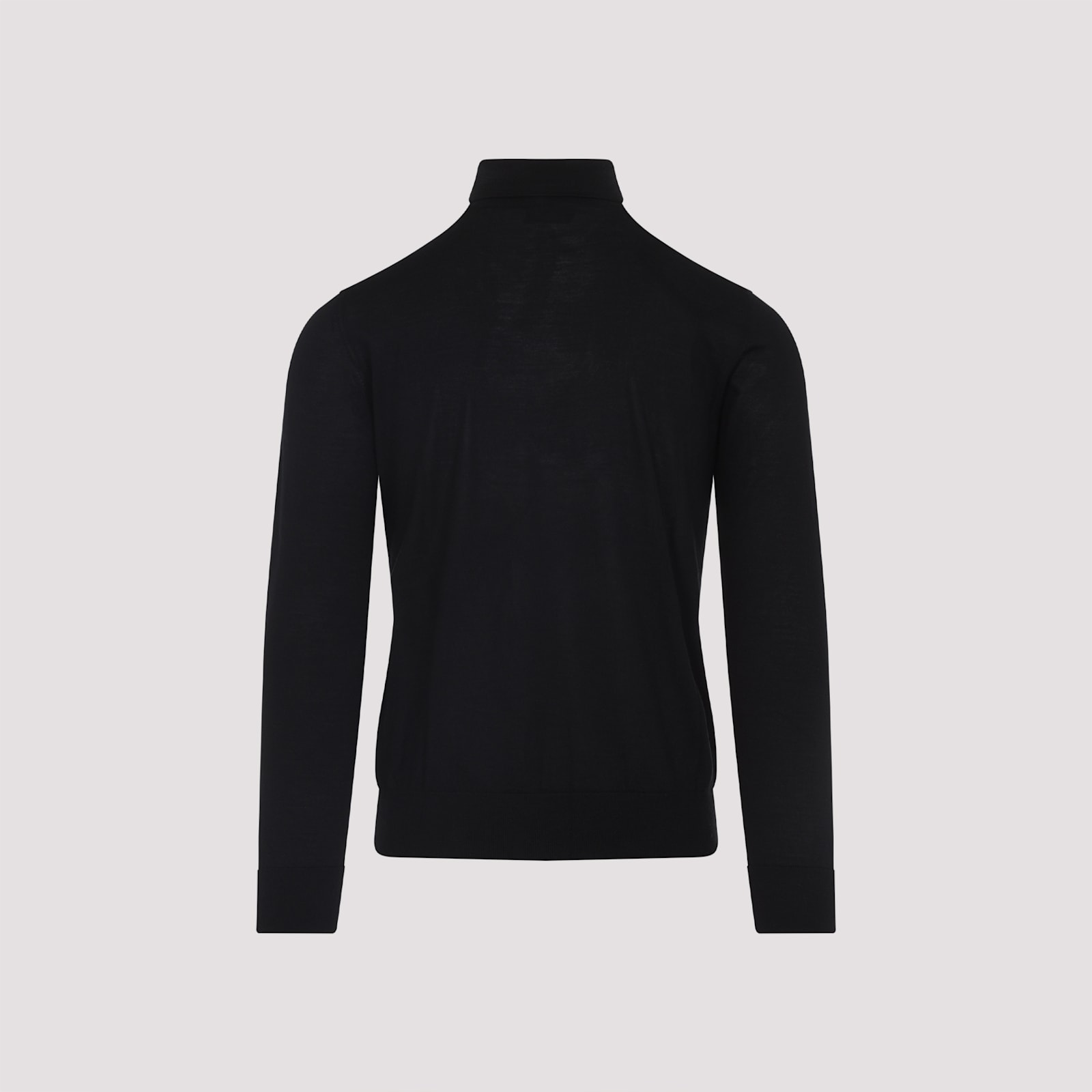 Brioni Cashmere High-neck In Cashmere And Silk In Black