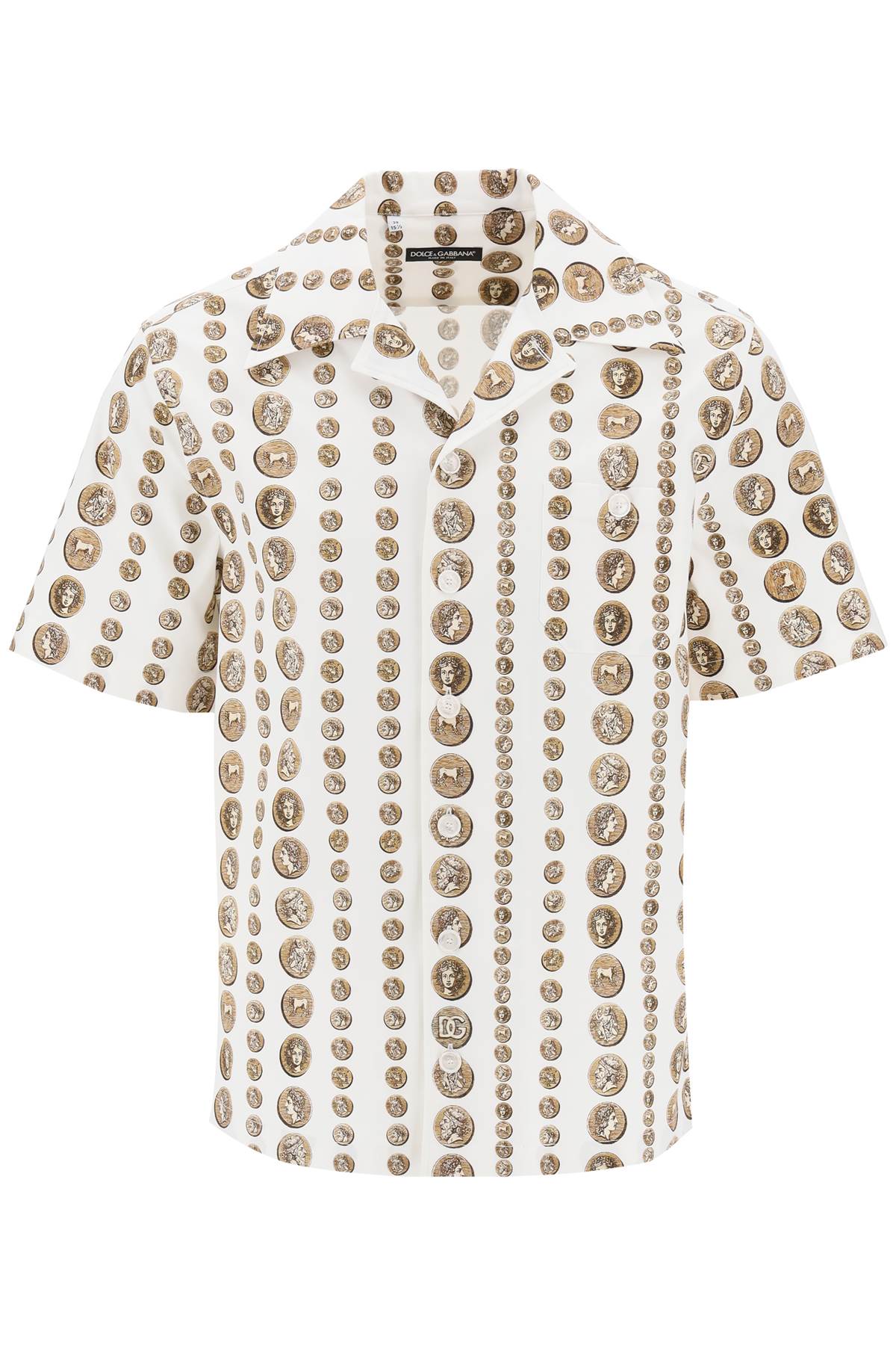 Dolce & Gabbana Coin Print Short Sleeve Shirt