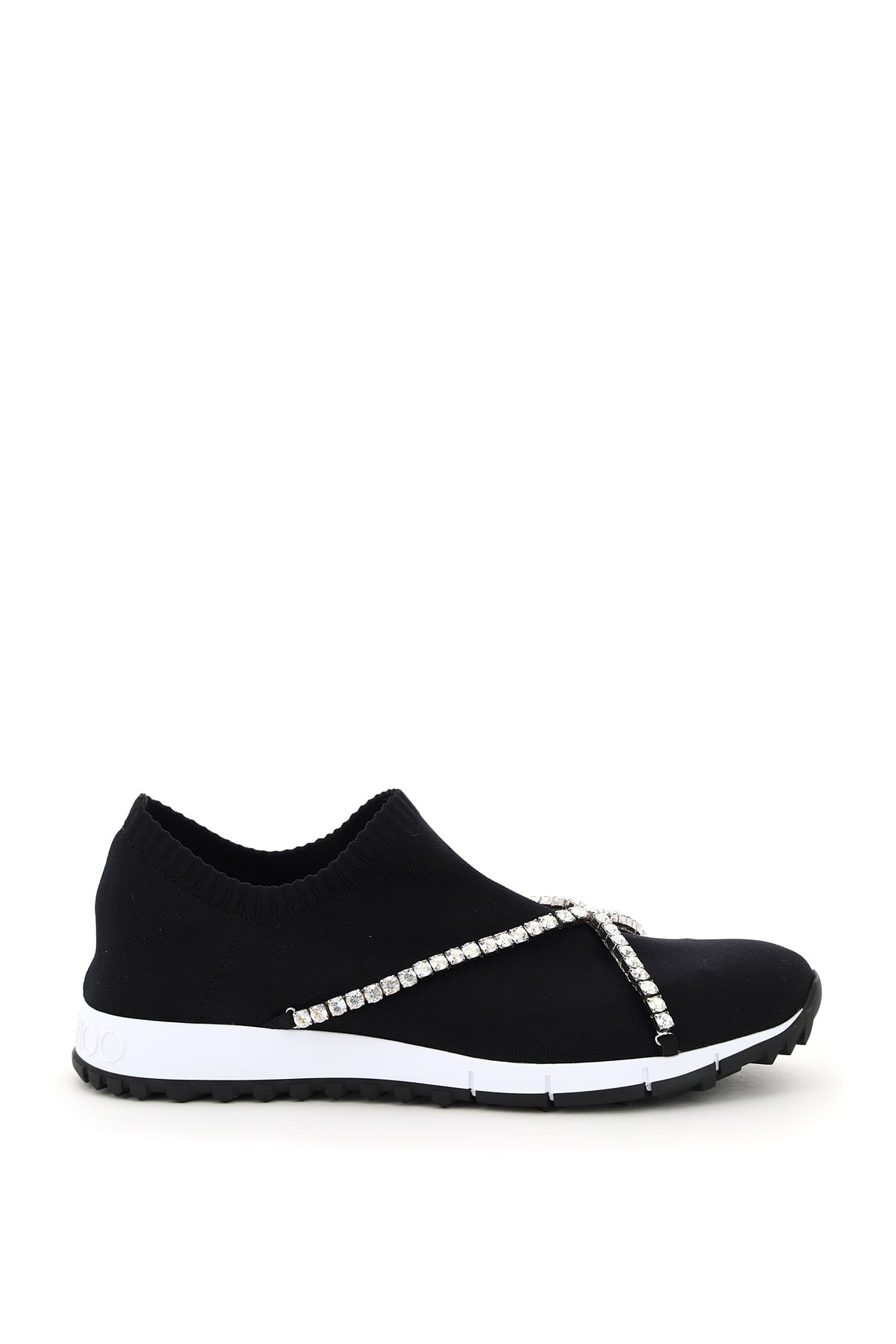 Buy Jimmy Choo Verona Sneakers Crystal Chain online, shop Jimmy Choo shoes with free shipping