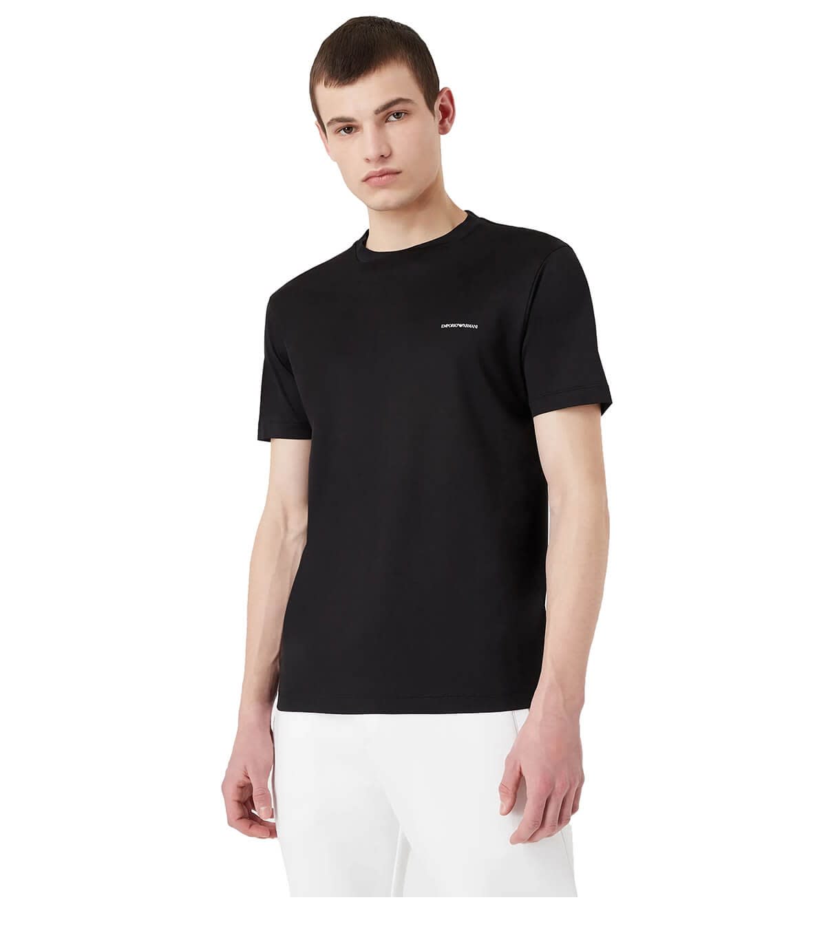 Shop Emporio Armani Essential Black T-shirt