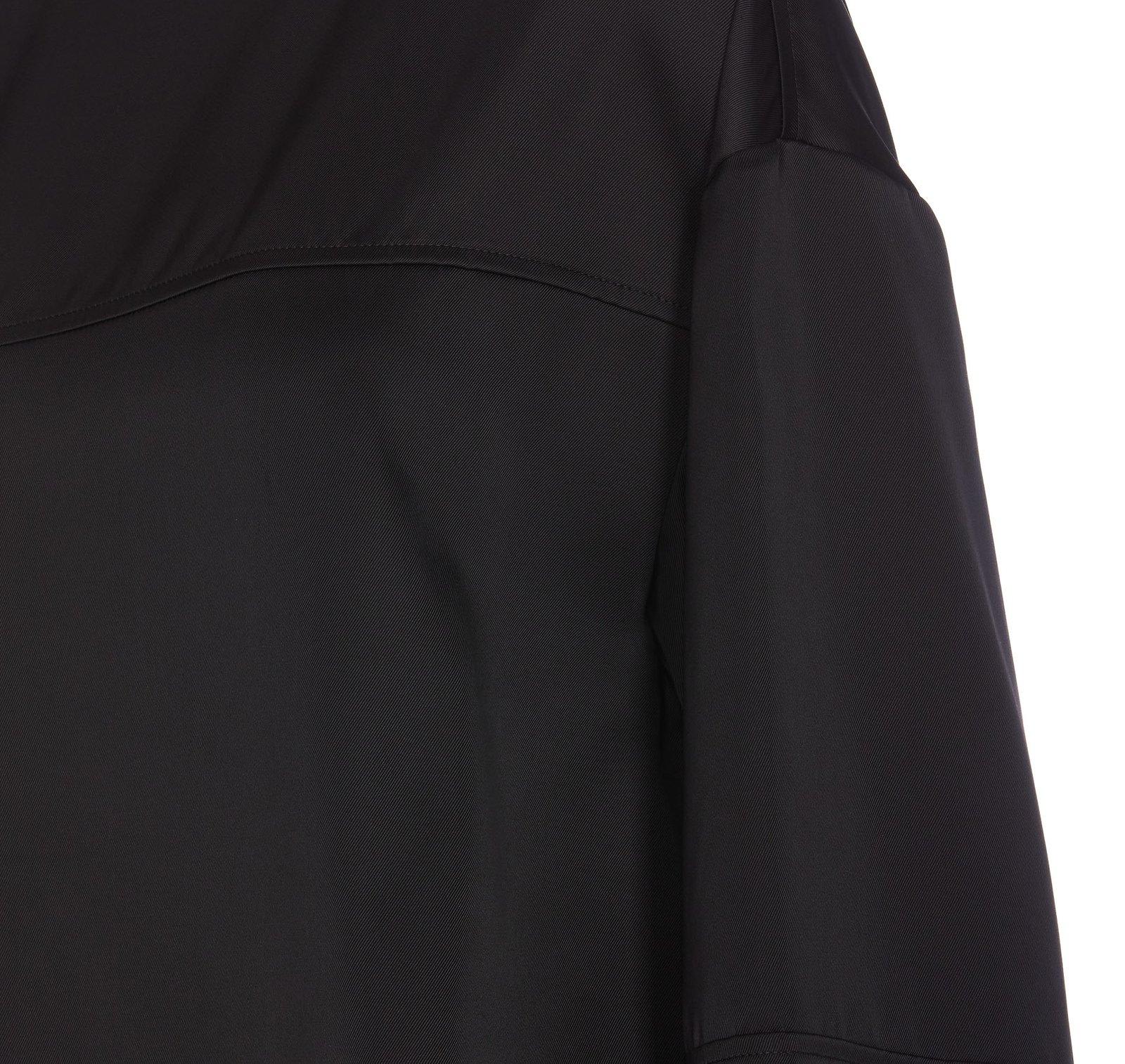 Shop Jil Sander Crewneck Asymmetric Sweatshirt In Black