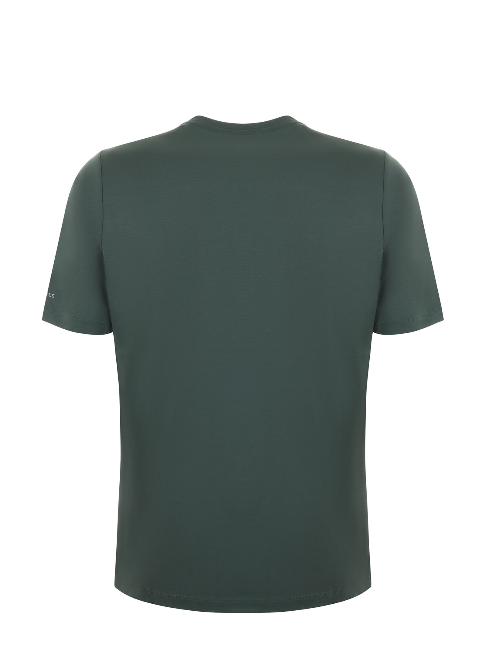 Shop People Of Shibuya Cotton T-shirt In Verde Scuro