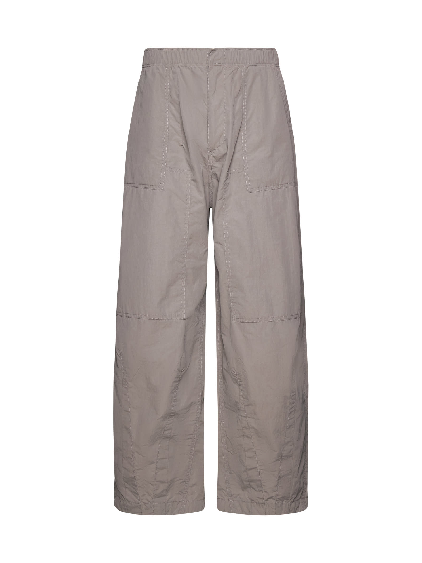 Shop Ten C Pants In Grey