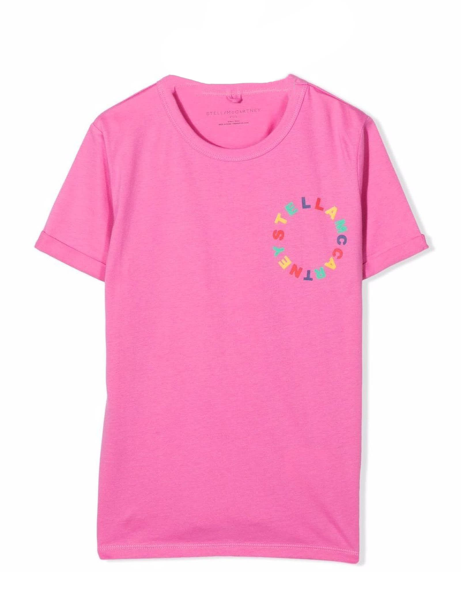 Stella McCartney Kids Pink Cotton Tshirt