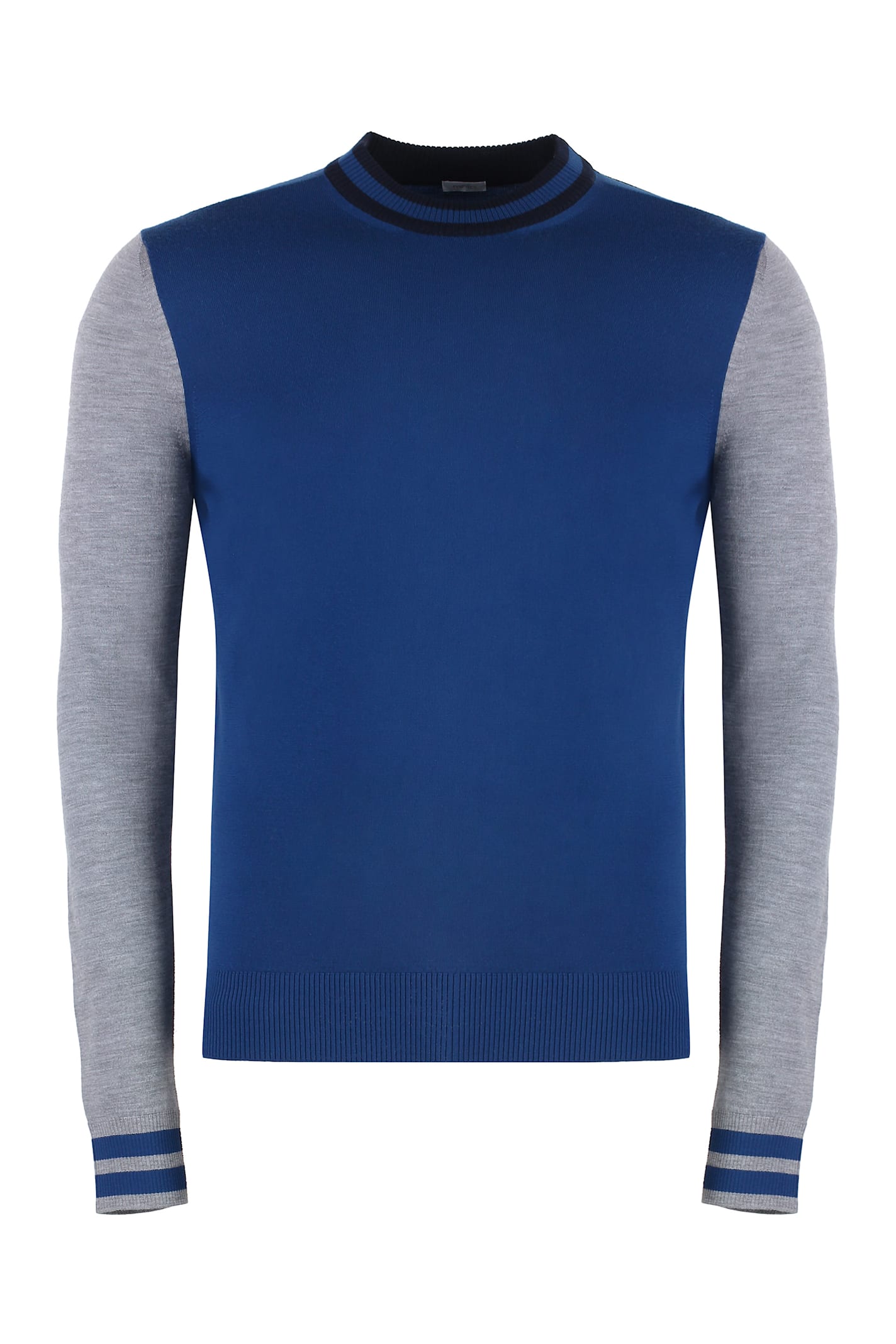 Malo Virgin Wool Sweater In Blue