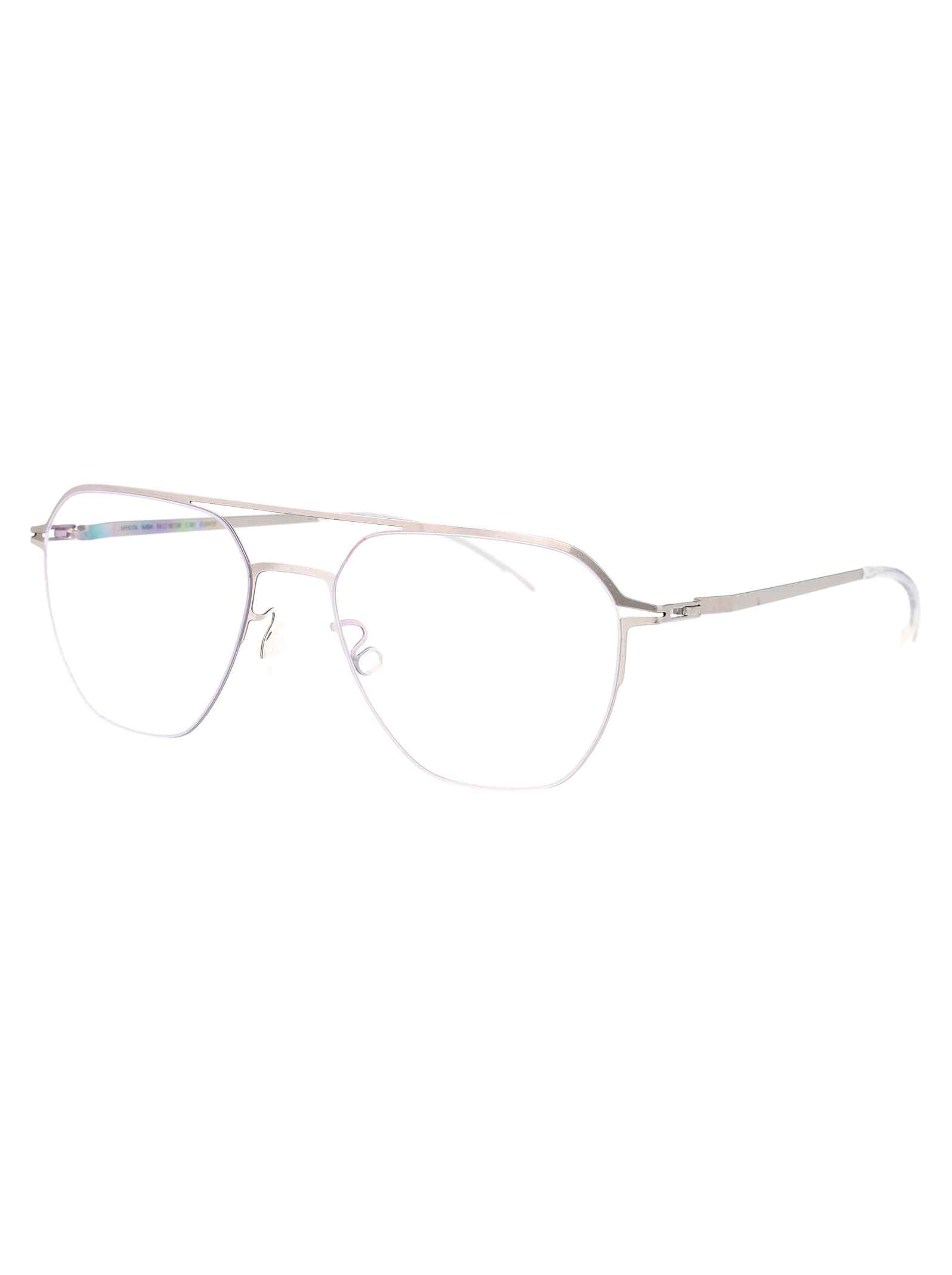 Mykita Double-bridge Glasses In Silver
