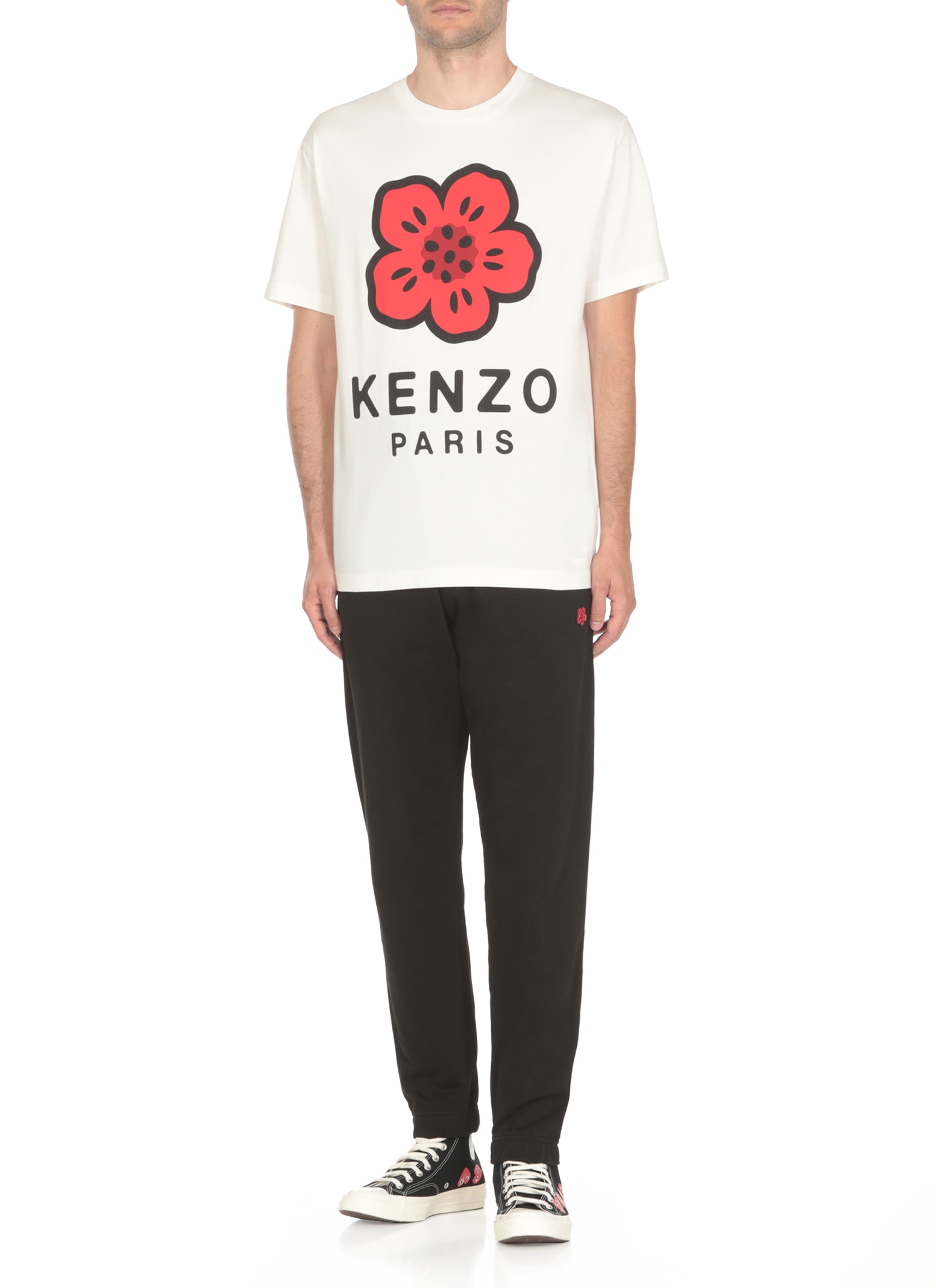 Shop Kenzo Boke Flower T-shirt In White