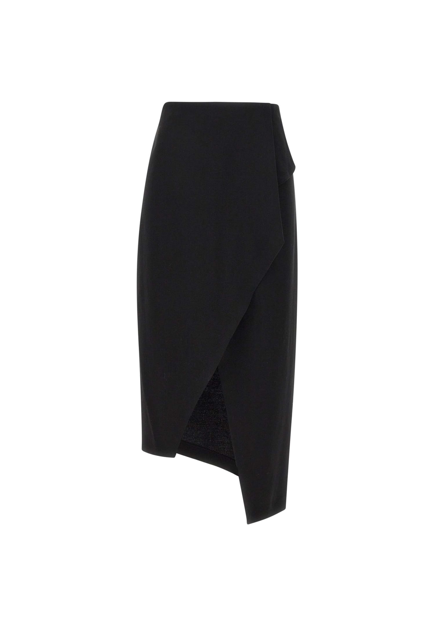 Shop Iro Elena Wool And Viscose Skirt In Black