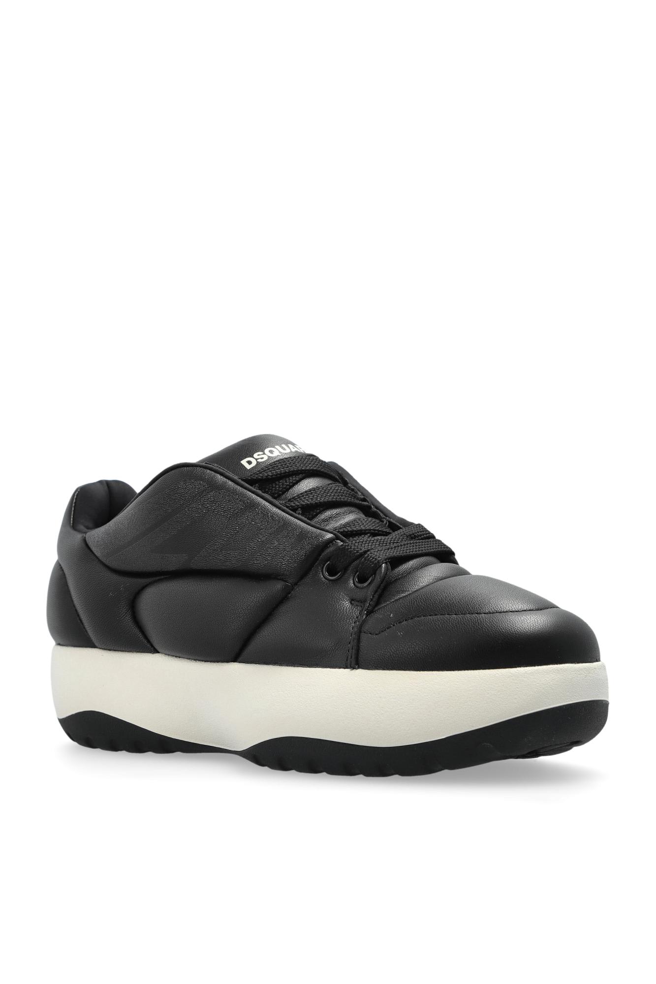 Shop Dsquared2 Puffer Sneakers In Black