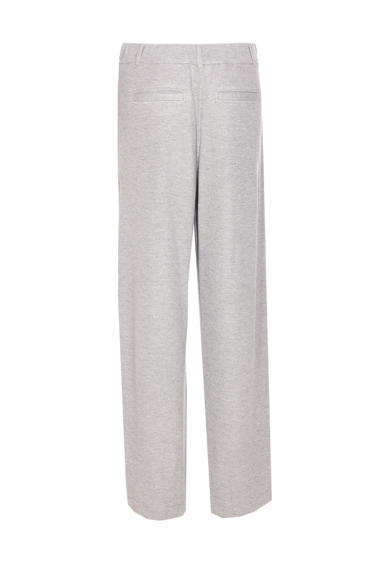 Brunello Cucinelli Women Sparkling Piquet Trousers In Gray