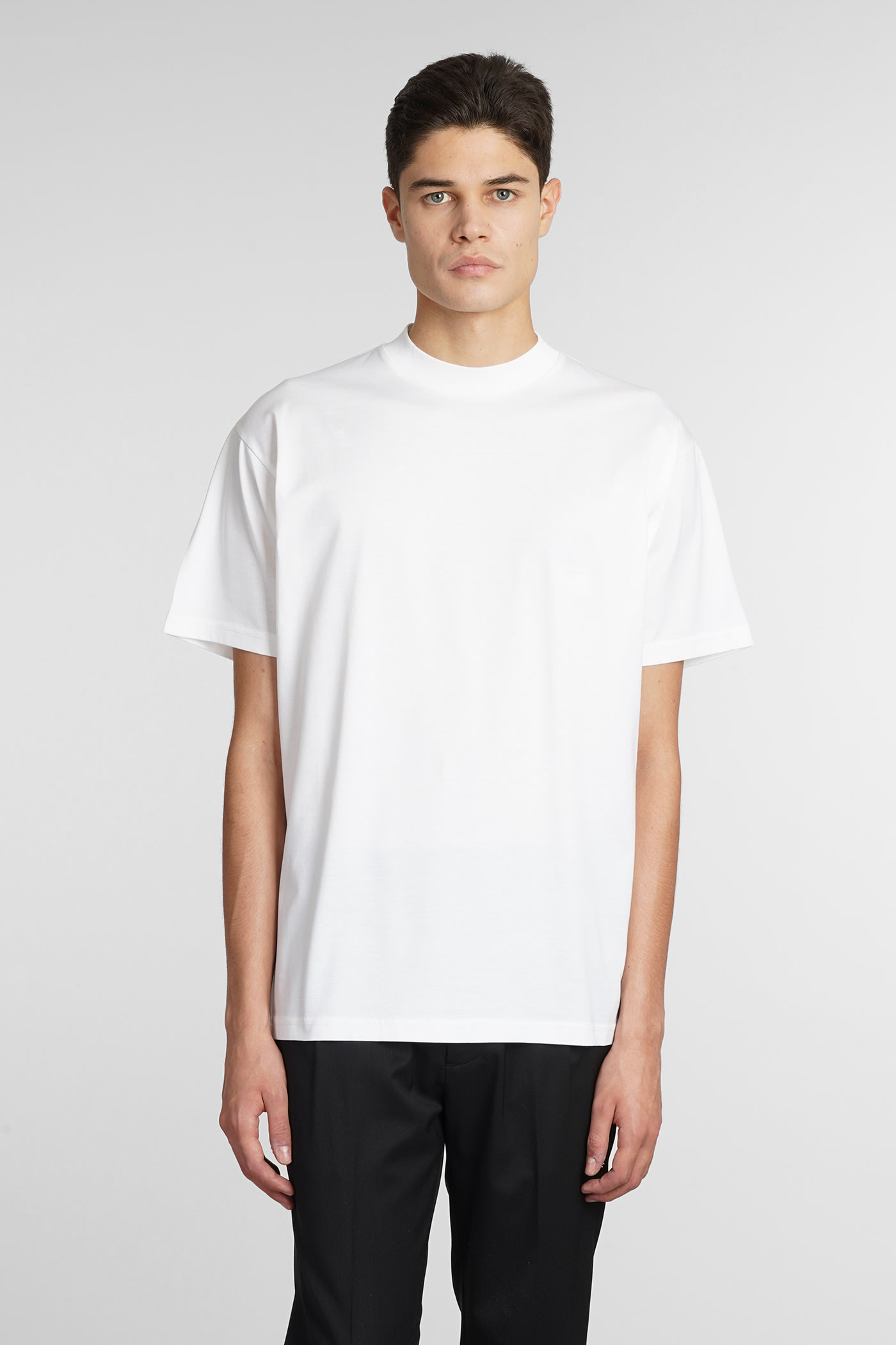 Shop Low Brand B150 Embroidery T-shirt In White Cotton