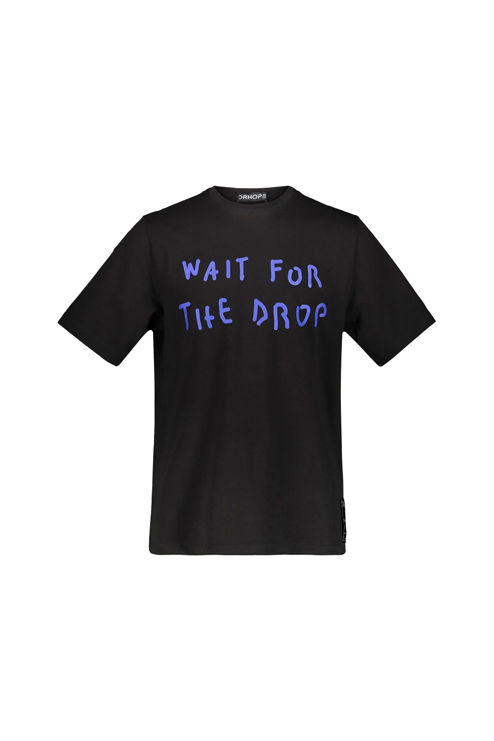 DRHOPE T-SHIRT WITH WAIT FOR THE DROP BLUE PRINT