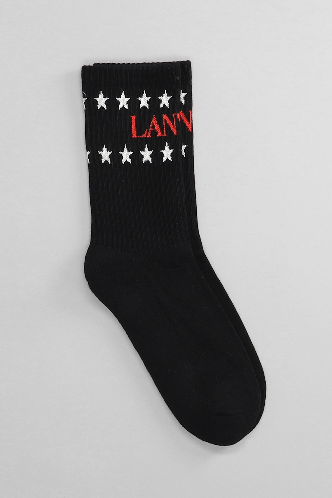 Shop Lanvin Socks In Black Cotton