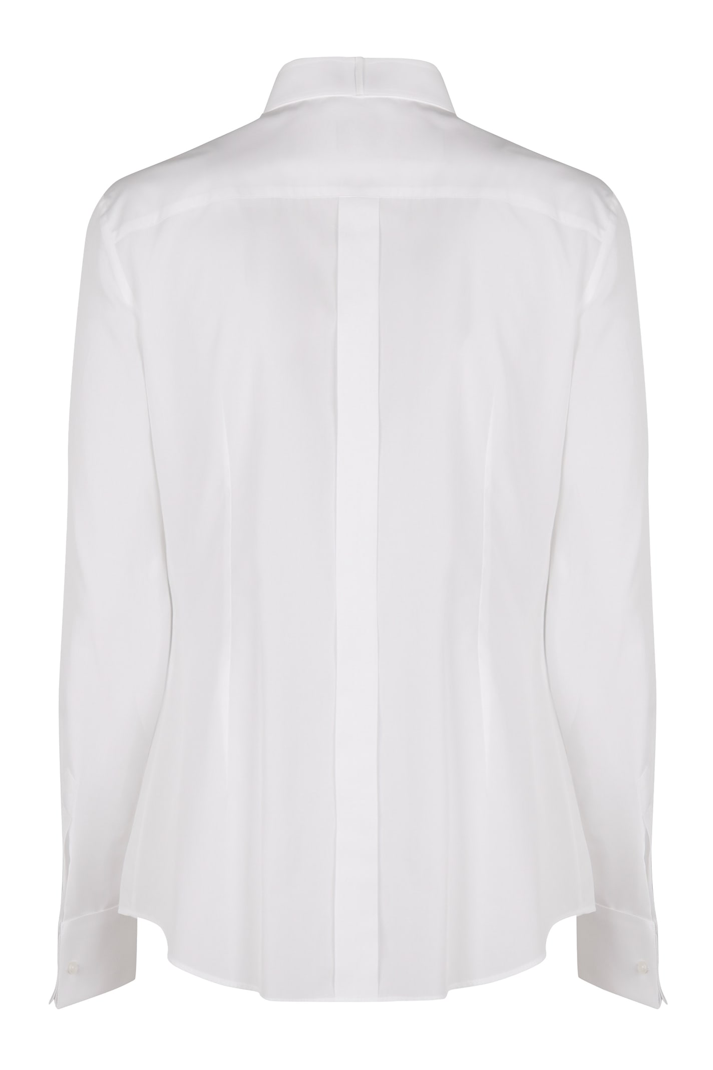 Shop Dolce & Gabbana Cotton Poplin Shirt In White