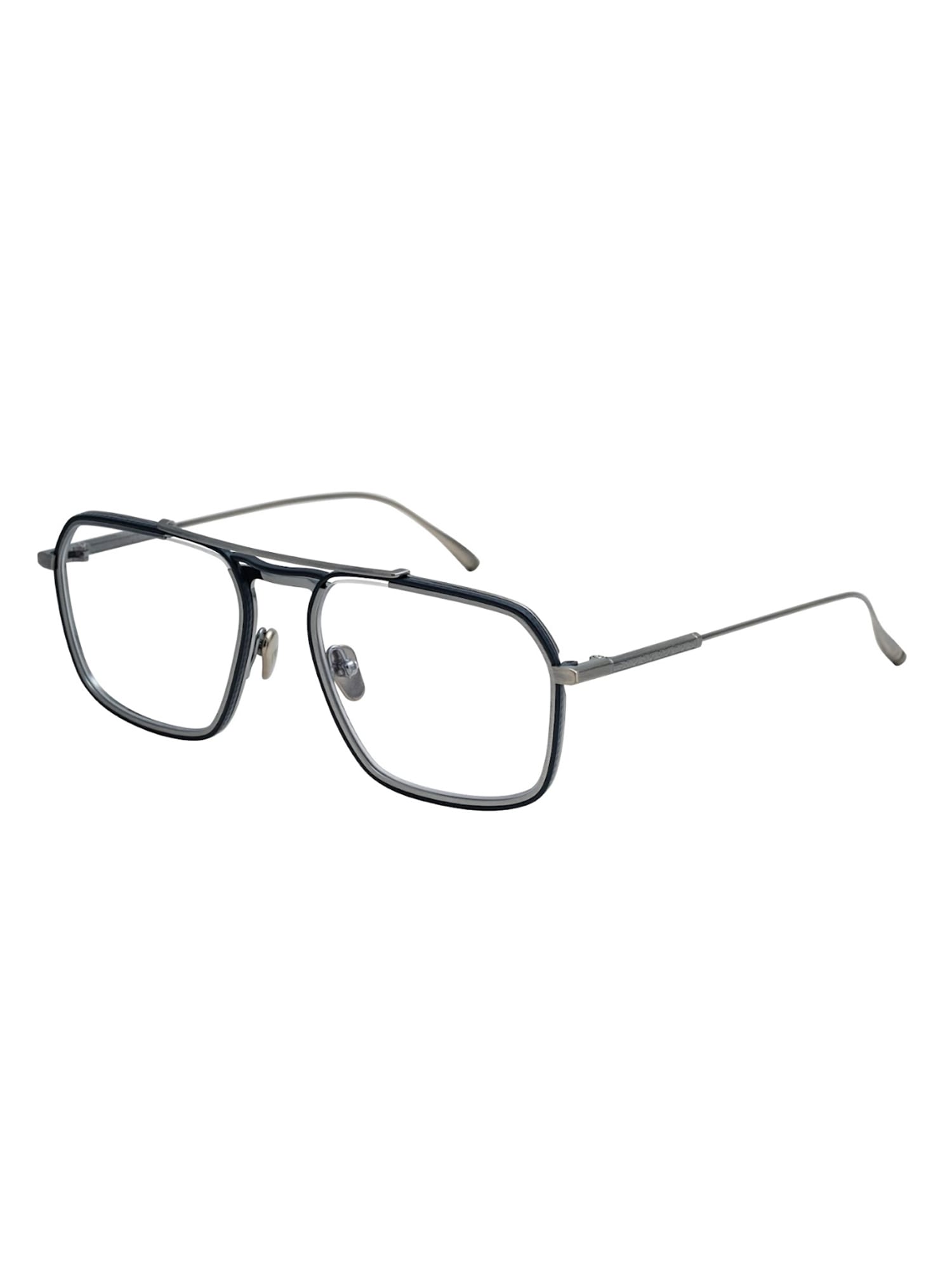 Shop Masunaga Taka Eyewear In Bl/at_s