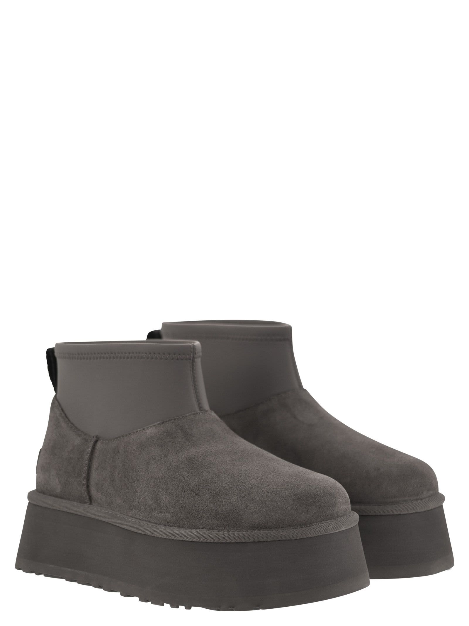Ugg Classic Mini Dipper Boots In Gray