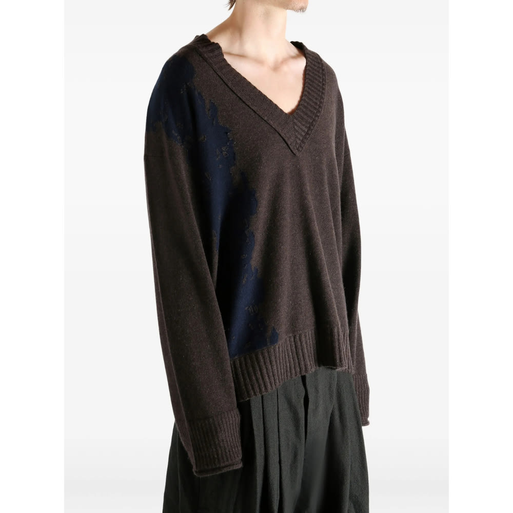 Ziggy Chen Sweater In Brown