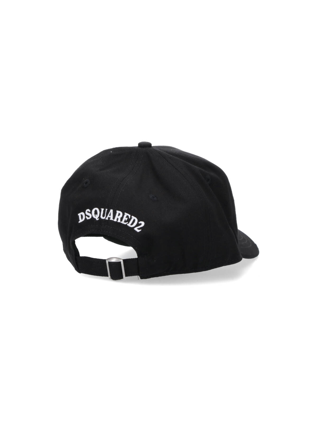 Dsquared2 Branded Baseball Cap Curved Peak In Black