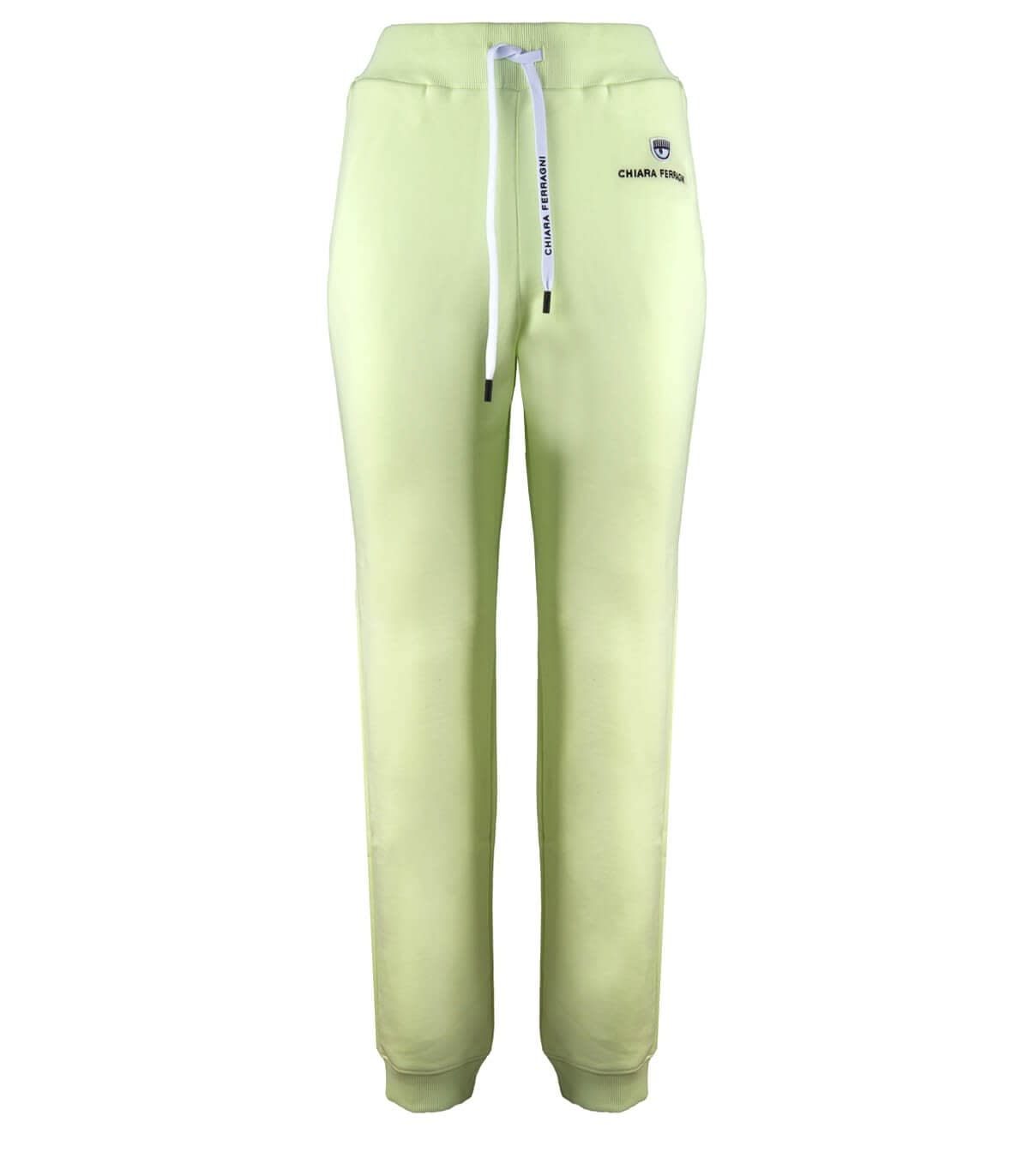 Chiara Ferragni Logo Classic Lime Green Sweatpants