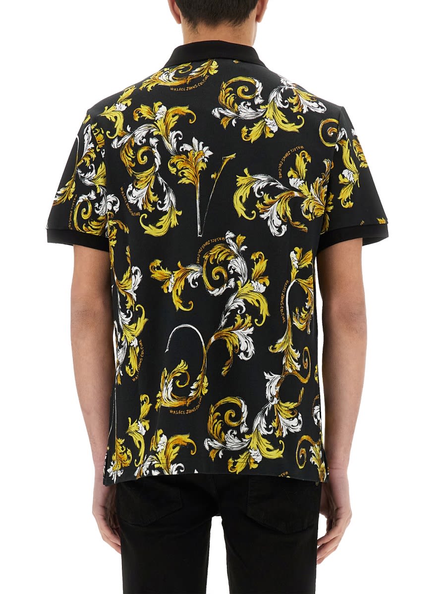 VERSACE JEANS COUTURE POLO OUTLINE BAROQUE 