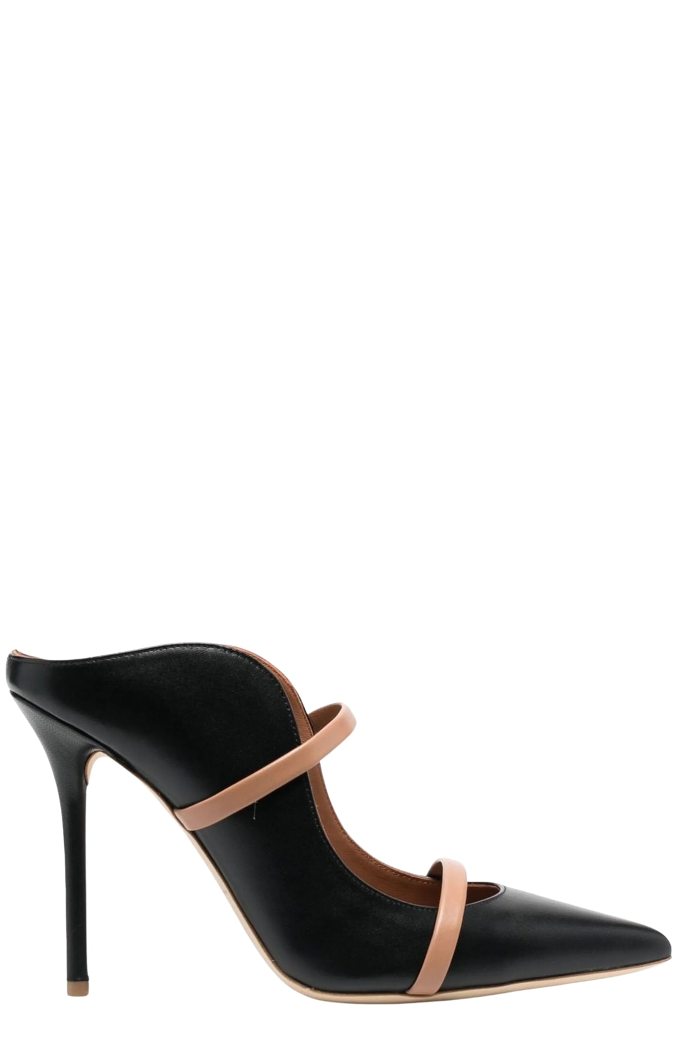 Malone Souliers Maureen 100 Nappa Leather Mules In Black