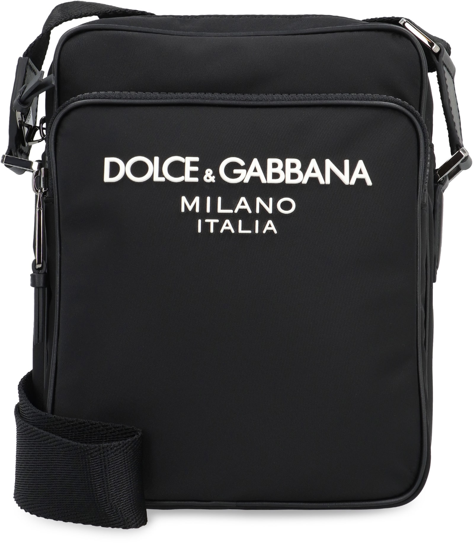 Shop Dolce & Gabbana Nylon Messenger Bag In Black