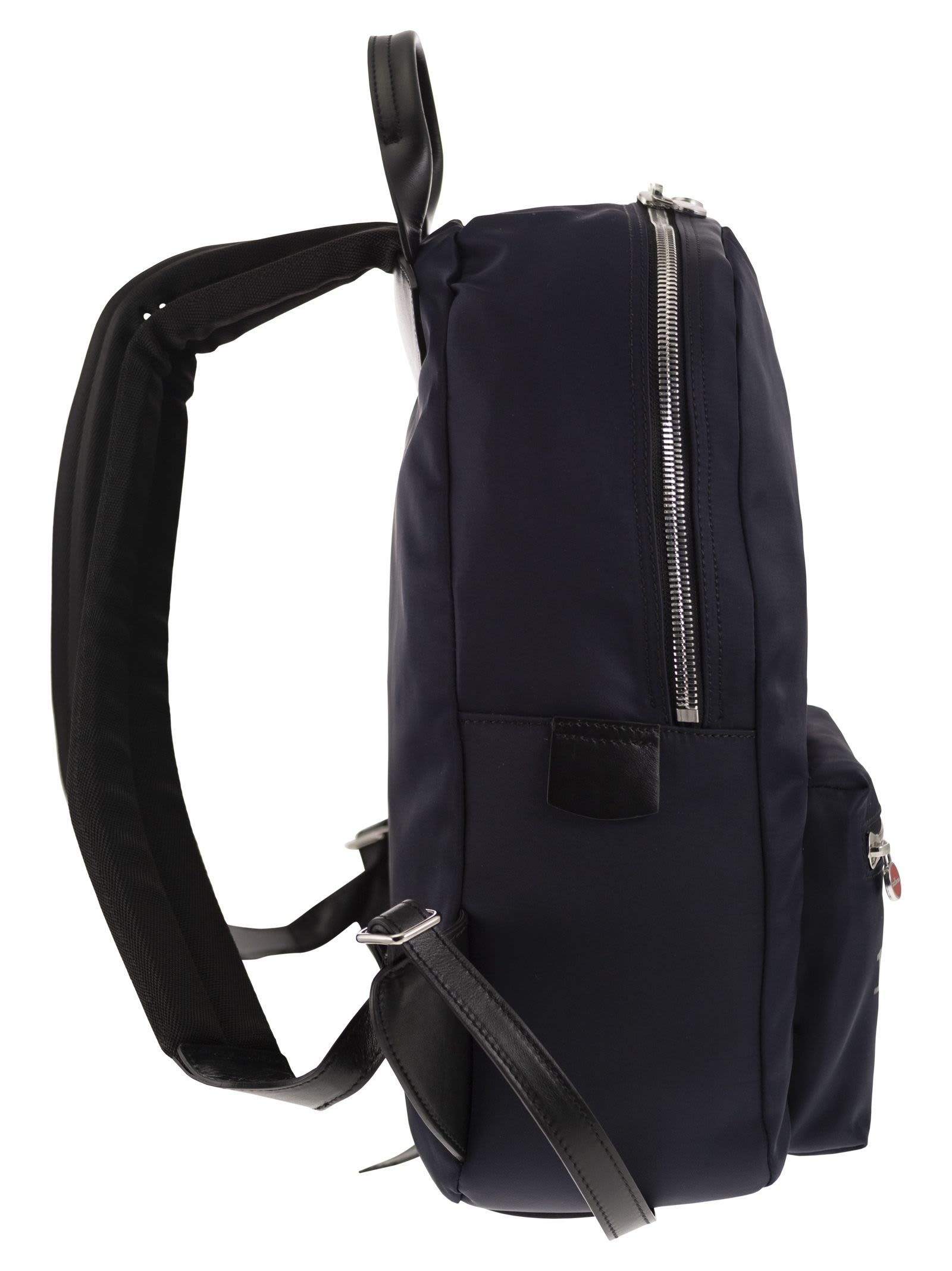 Shop Kiton Backpack With Logo In Blue
