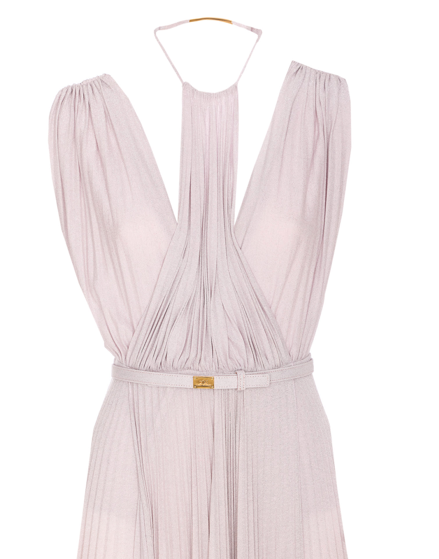 Shop Elisabetta Franchi Red Carpet Dress In Purple