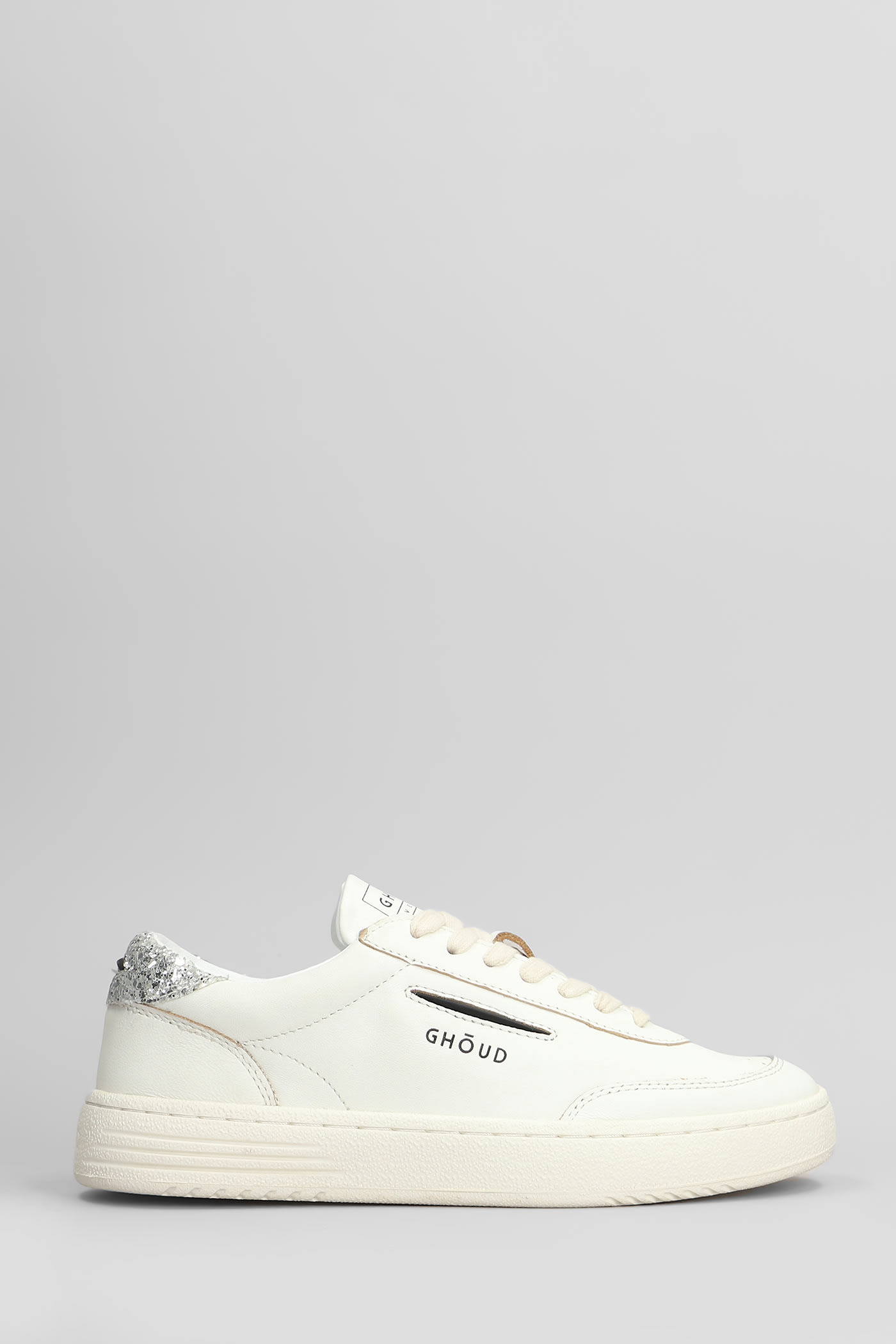 Ghoud Lido Low Sneakers In White Leather