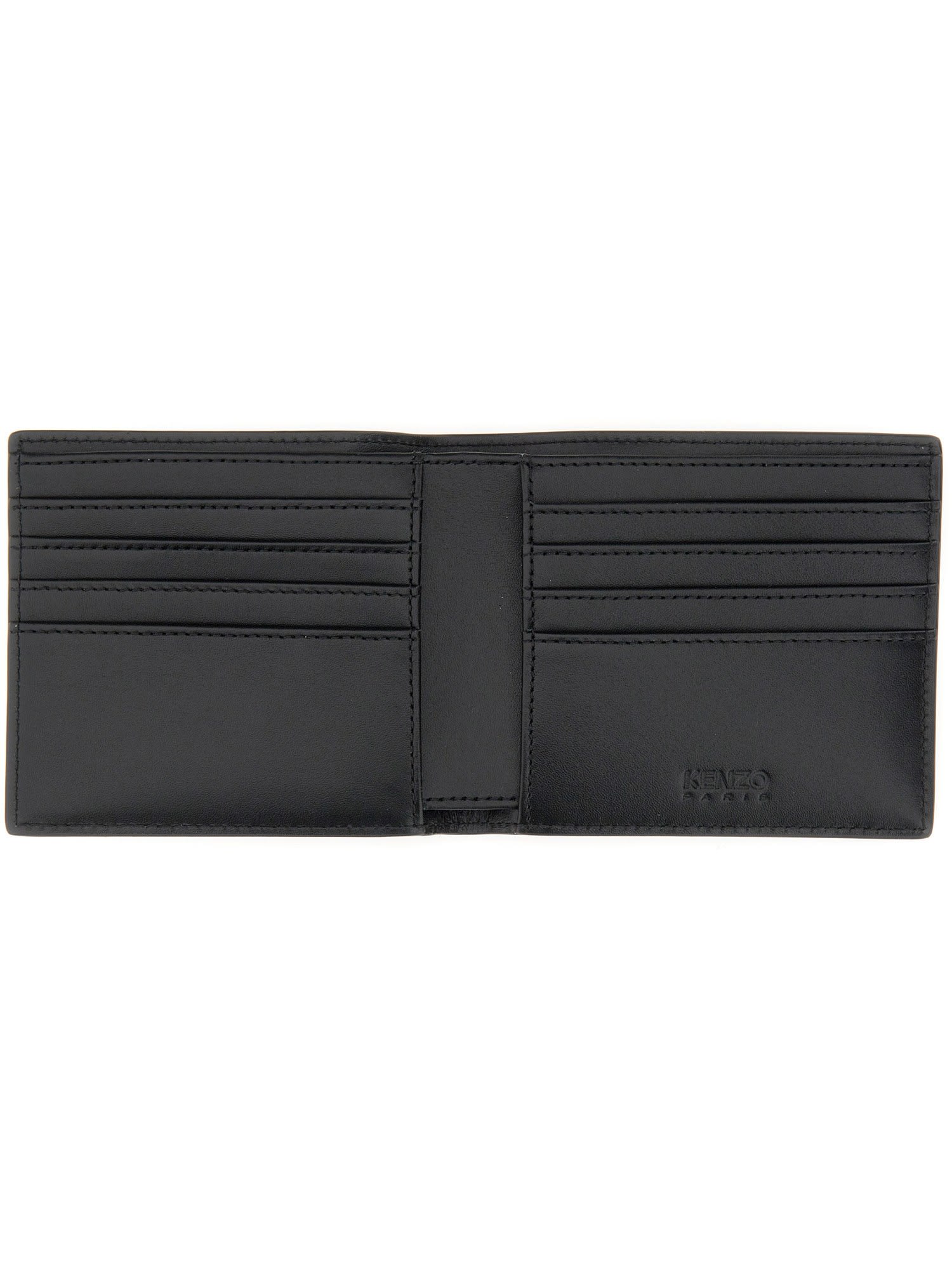Shop Kenzo Wallet With Logo  In Black