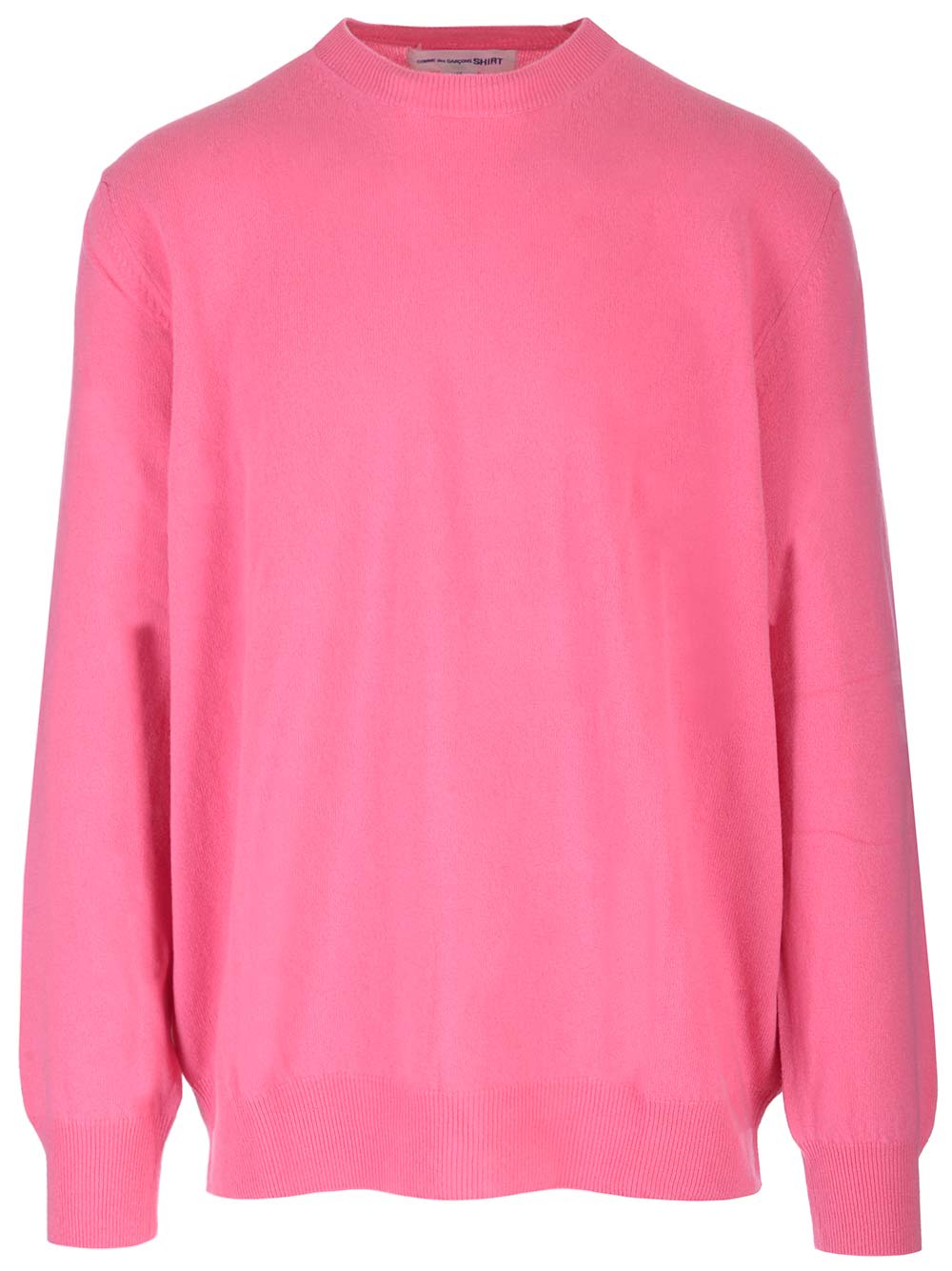 Comme Des Garçons Shirt Pink Wool Sweater